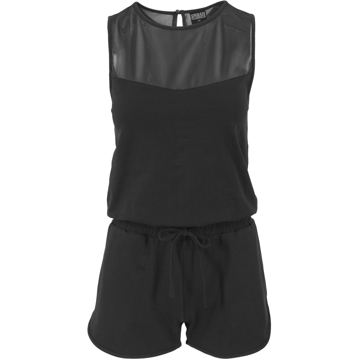 Urban Classics Ladies - TECH MESH Hot Jumpsuit noir