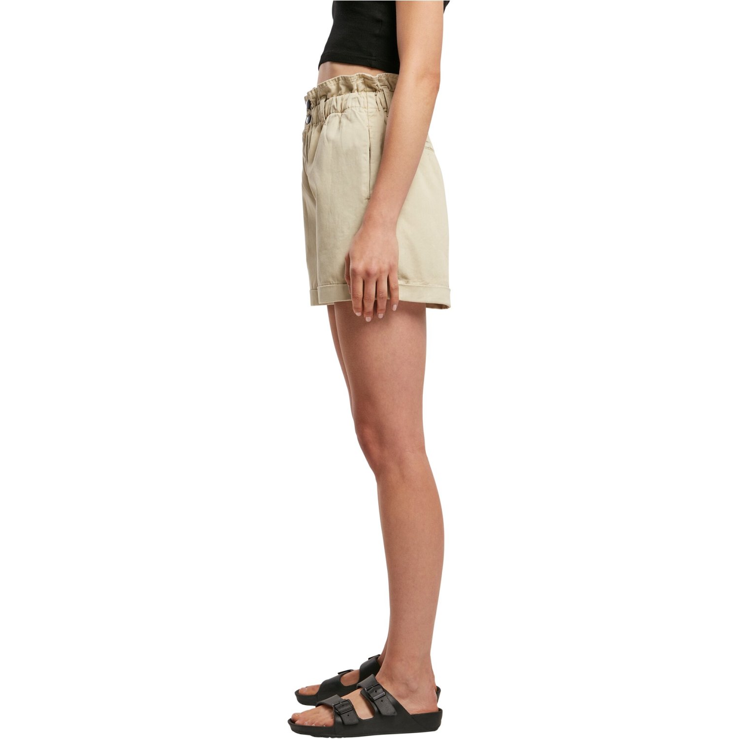 Urban Classics Ladies - Paperbag Shorts softseagrass