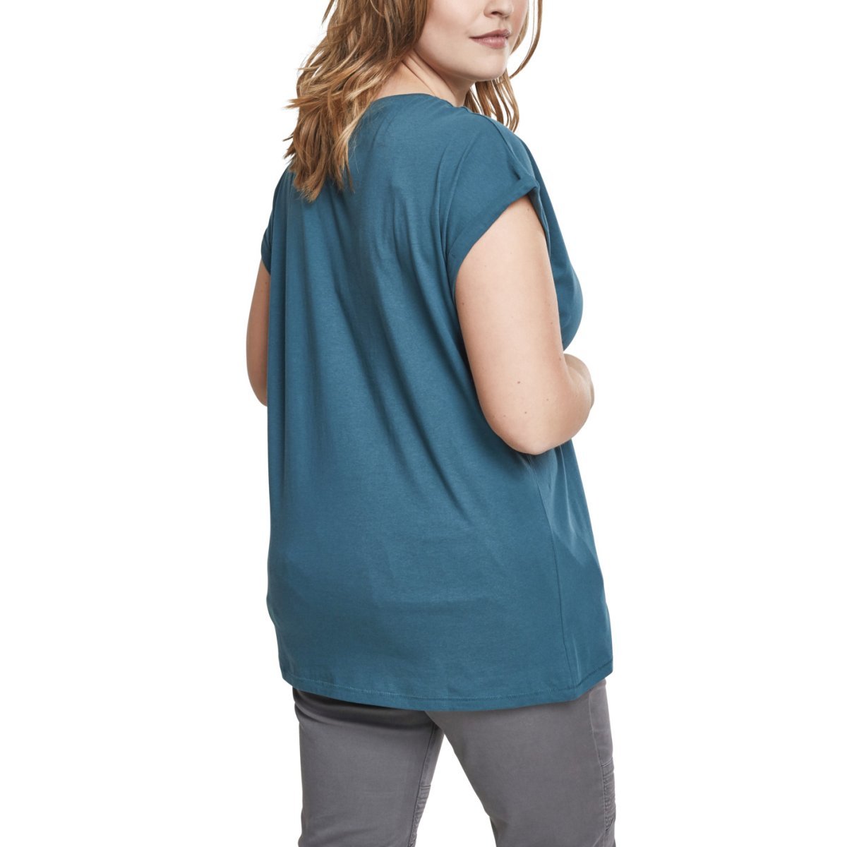 Urban Classics Ladies - EXTENDED SHOULDER Shirt teal