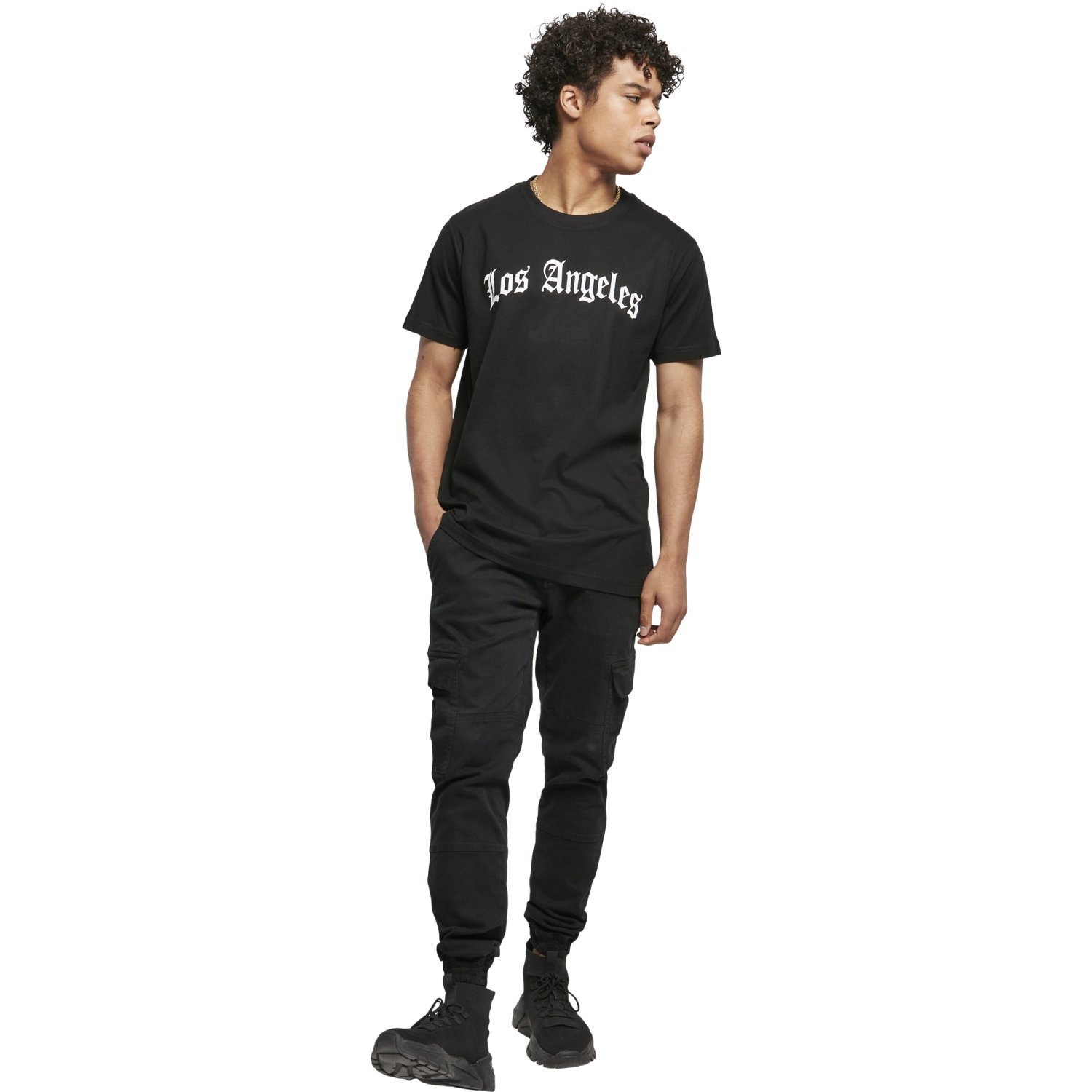 Mister Tee Graphique Shirt - LOS ANGELES noir