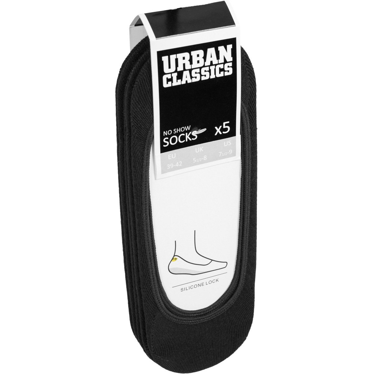 Urban Classics - INVISIBLE socks 3-pack black
