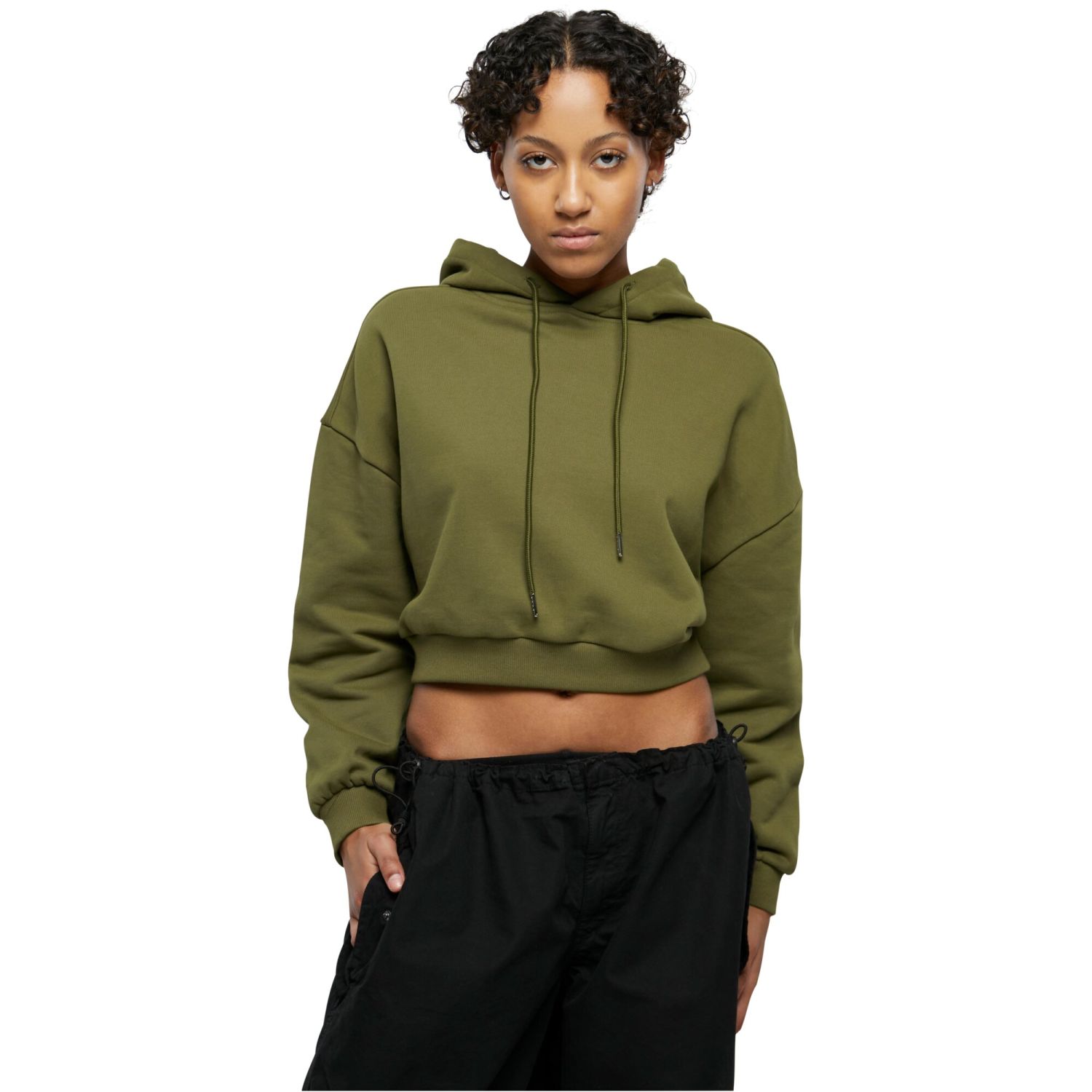 Urban Classics Ladies - Oversized Heavy Hoody olive