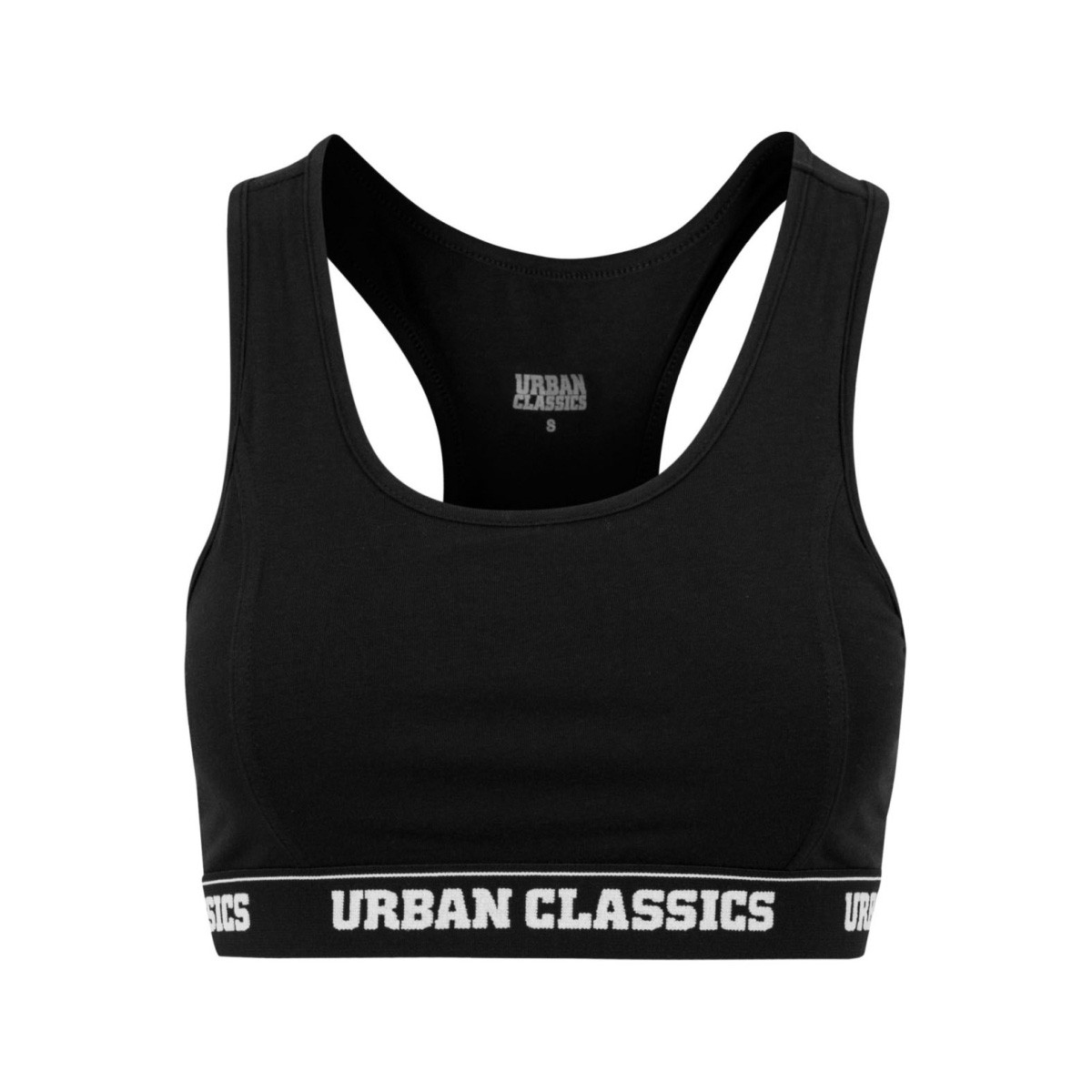 Urban Classics Ladies - SPORTS LOGO BRA black