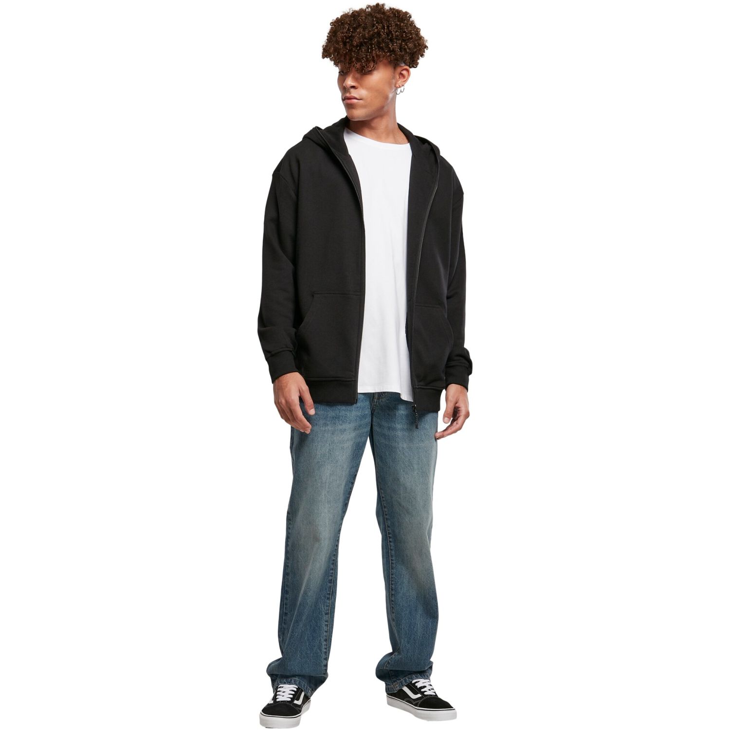 Urban Classics - Organic Full Zip Hoody black