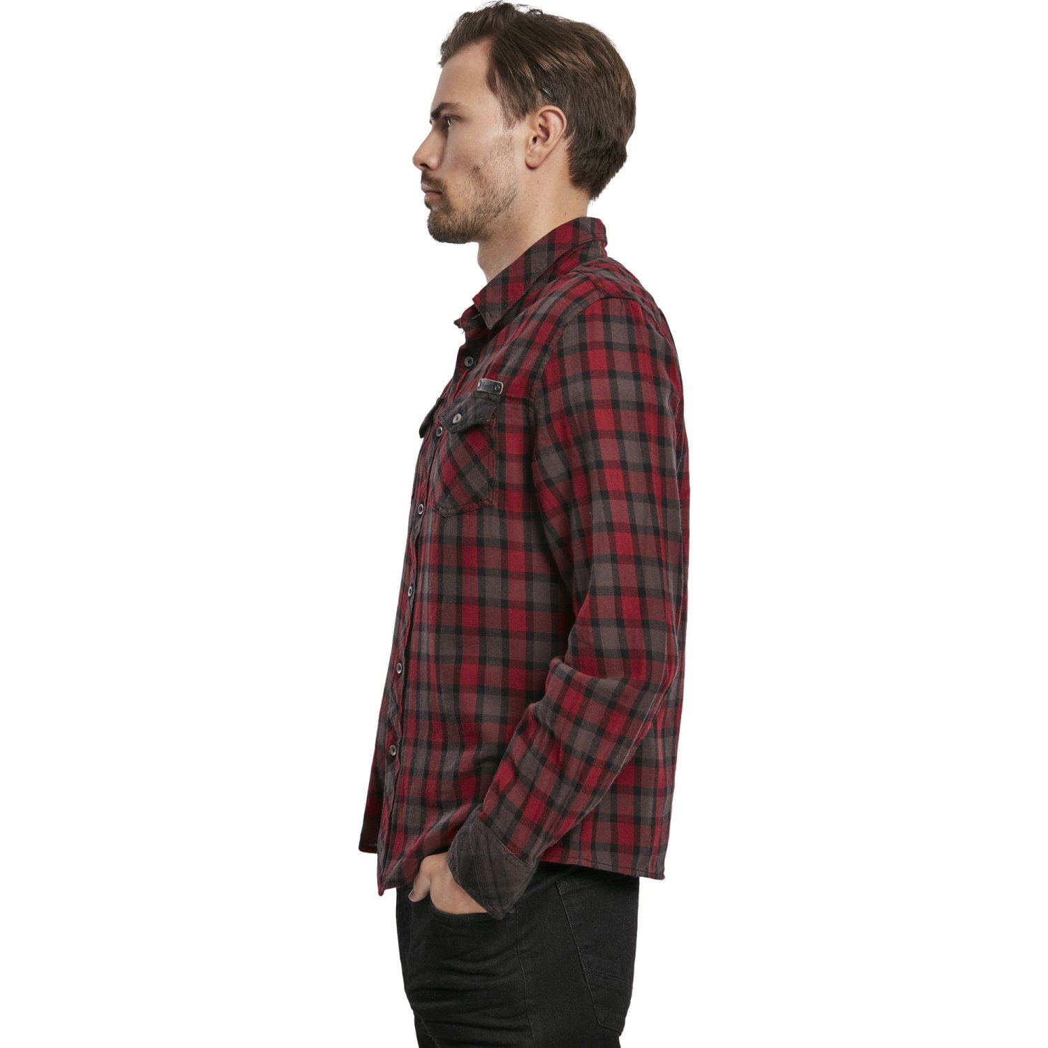 Brandit - Duncan Checked Flanell Shirt red