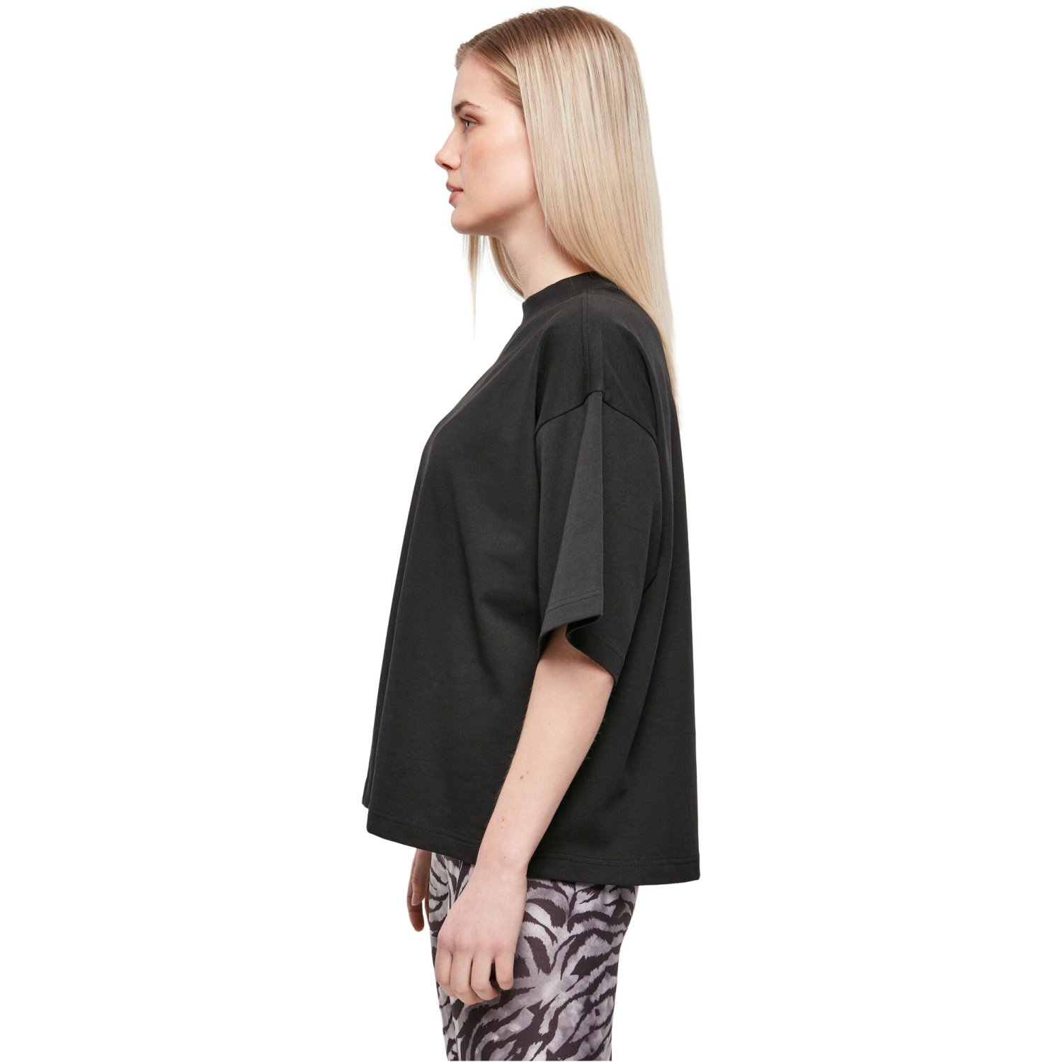 Urban Classics Ladies - Organic Oversized Shirt noir