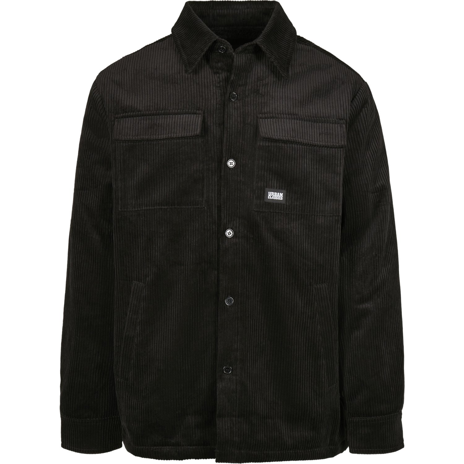 Urban Classics - Veste en velours côtelé noir