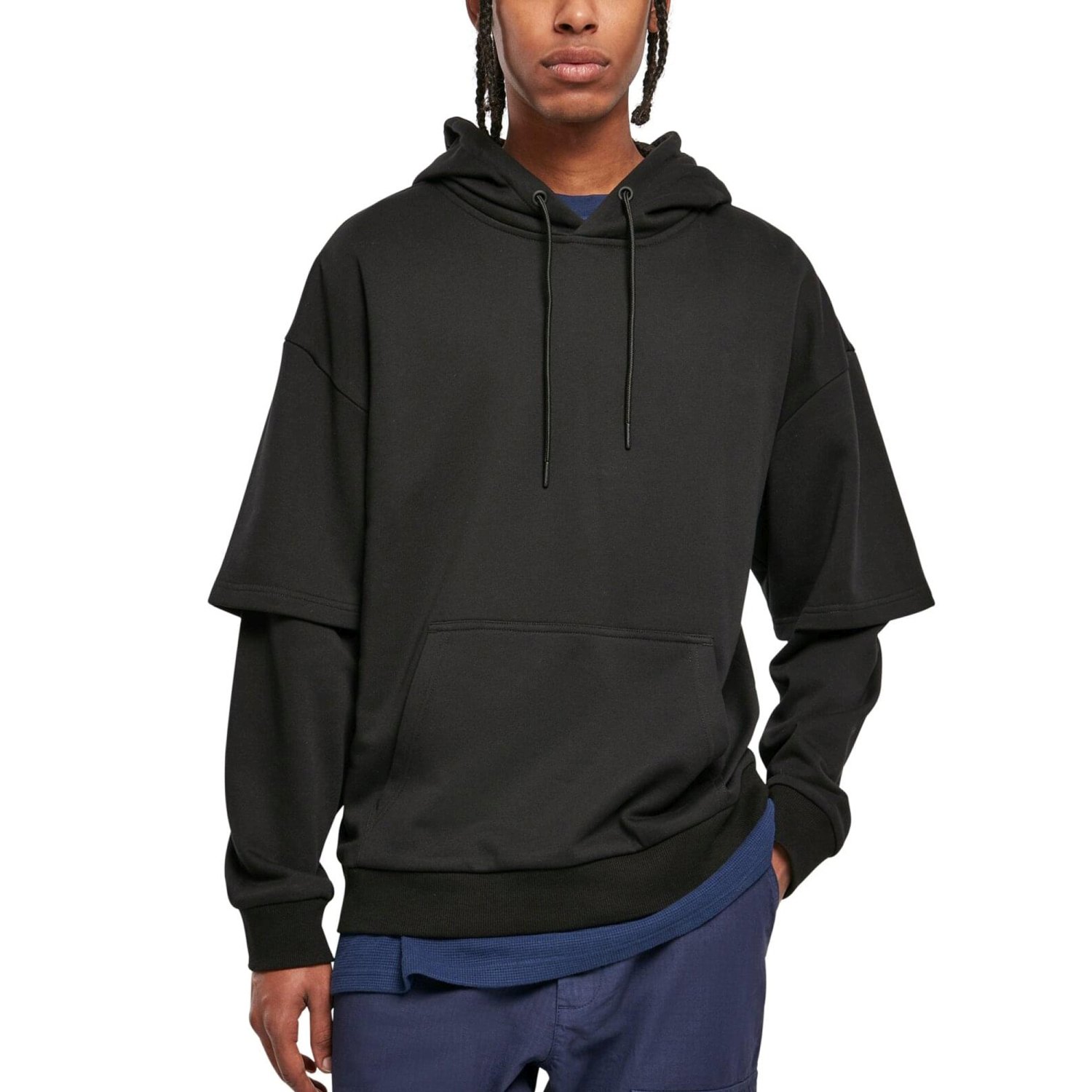 Urban Classics - Oversized Doublesleeve Hoody black