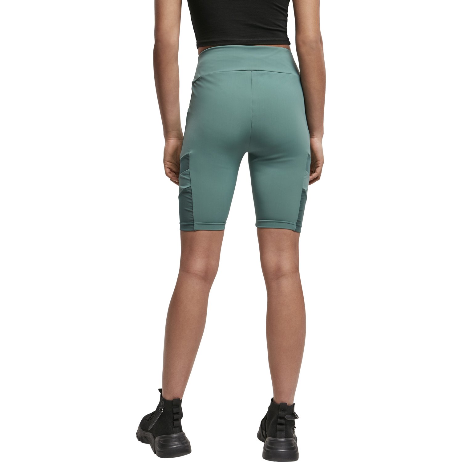Urban Classics Ladies - CYCLE Tech Mesh Shorts leaf