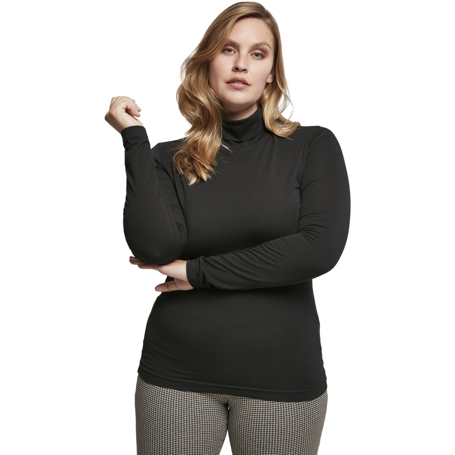 Urban Classics Ladies - Turtleneck Longsleeve noir