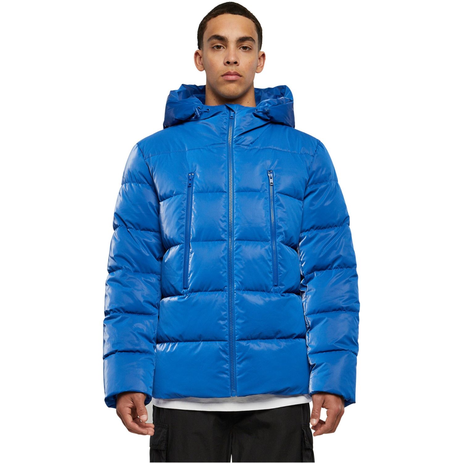 Urban Classics - Shark Skin Puffer Winter Jacket royal