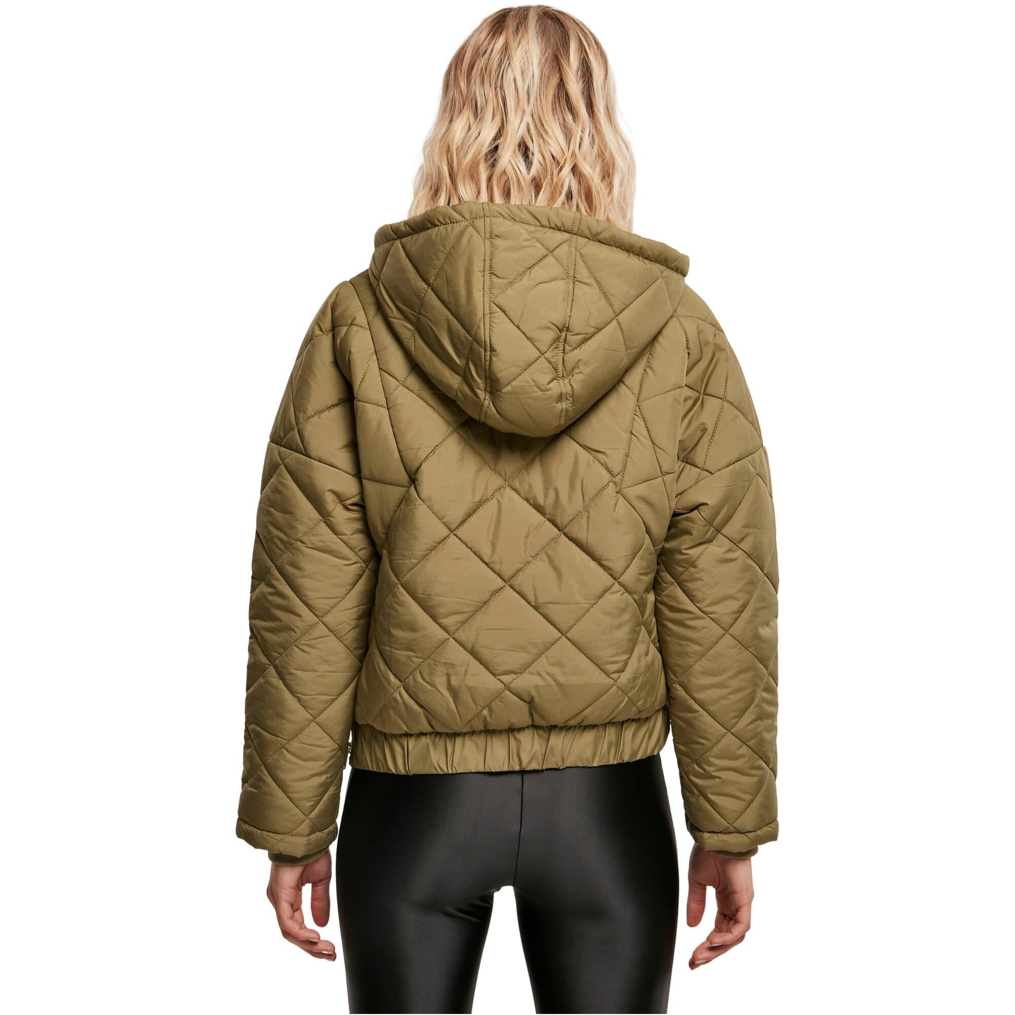 Urban Classics Ladies - Oversized Diamond Pull-Over Jacket