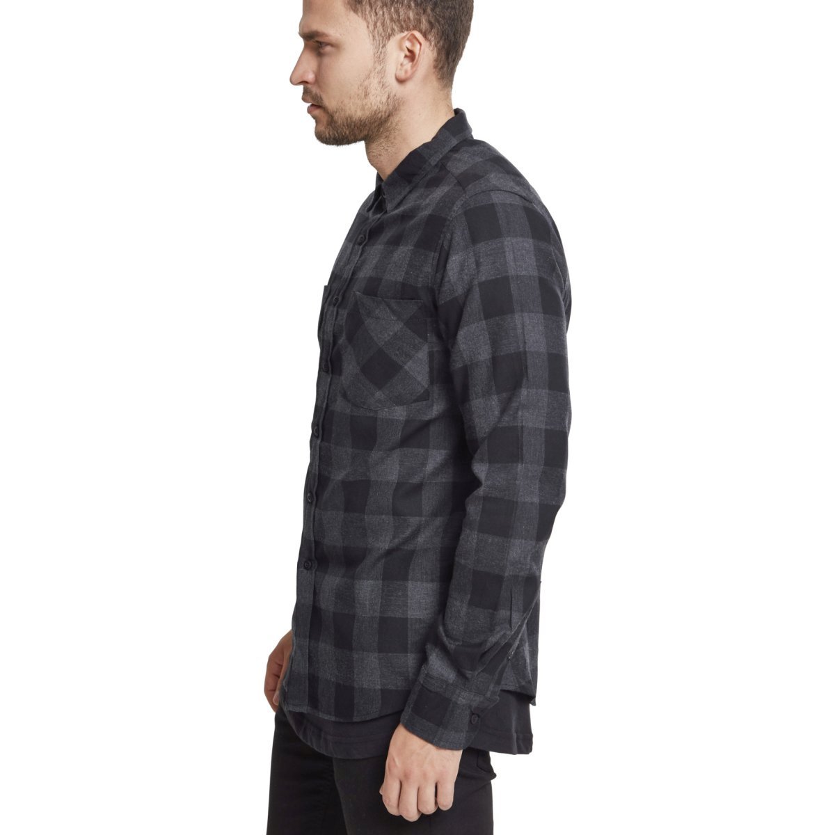 Urban Classics - FLANELL BASIC Holzfäller Hemd kariert