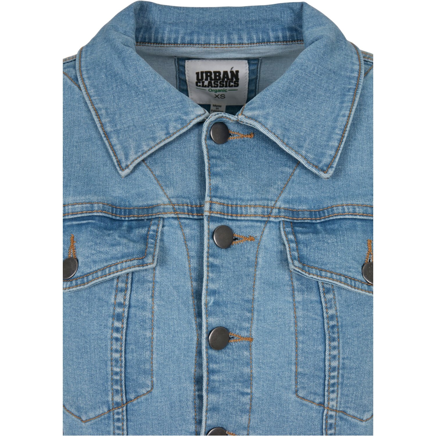 Urban Classics Ladies - Organic Denim Jacket blue bleached