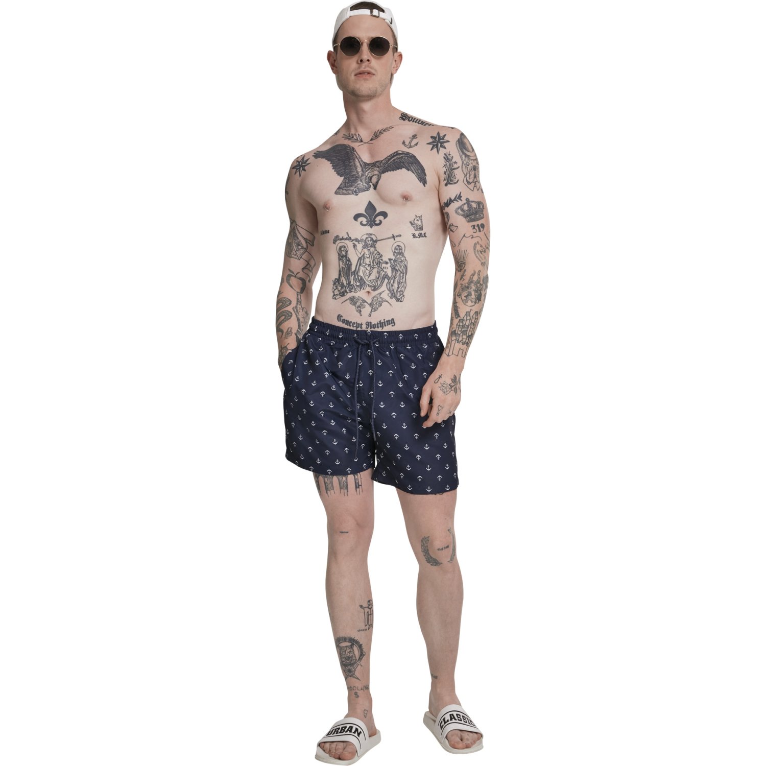 Urban Classics - PATTERN Swim Shorts anchor