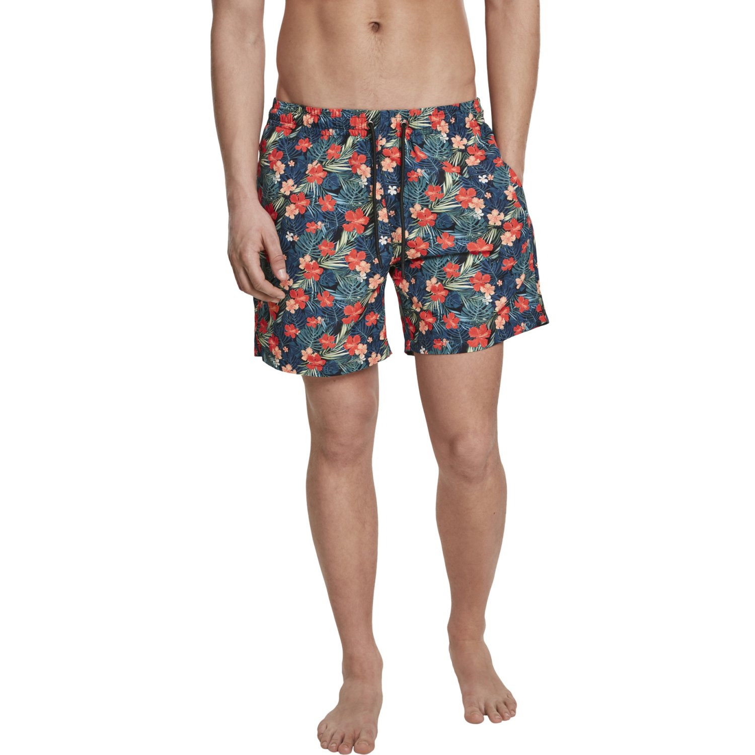 Urban Classics - PATTERN Swim Shorts tropical