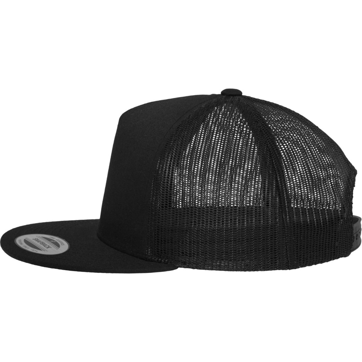 Flexfit Trucker 5-Panel Snapback Casquette - noir