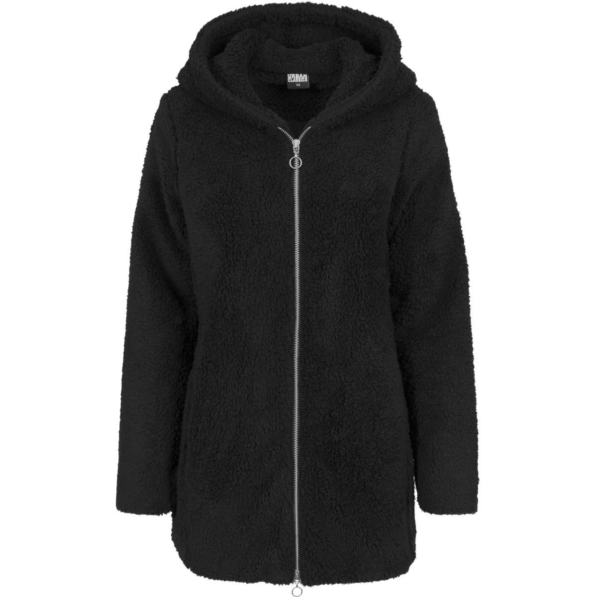 Urban Classics Femme - SHERPA Long Veste d'hiver noir