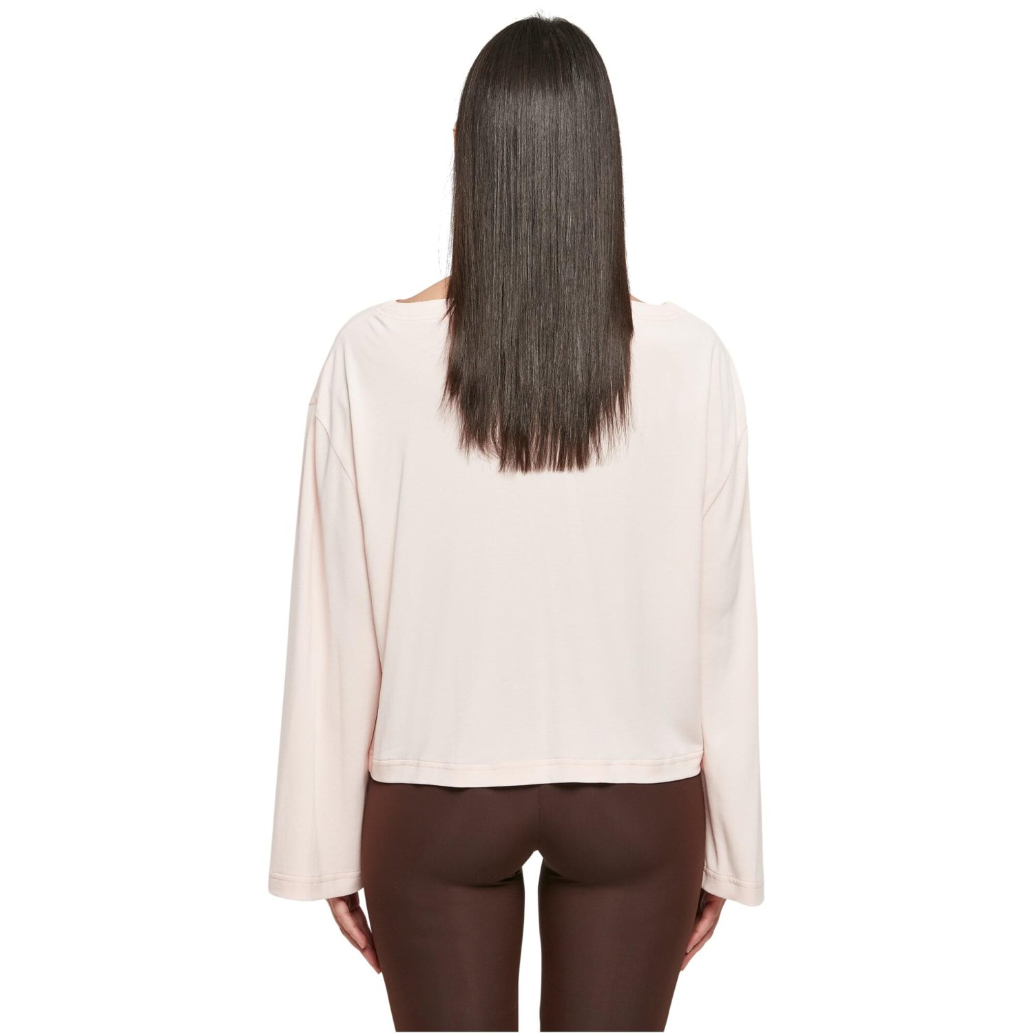 Urban Classics Ladies - Short Modal Bateau Longsleeve
