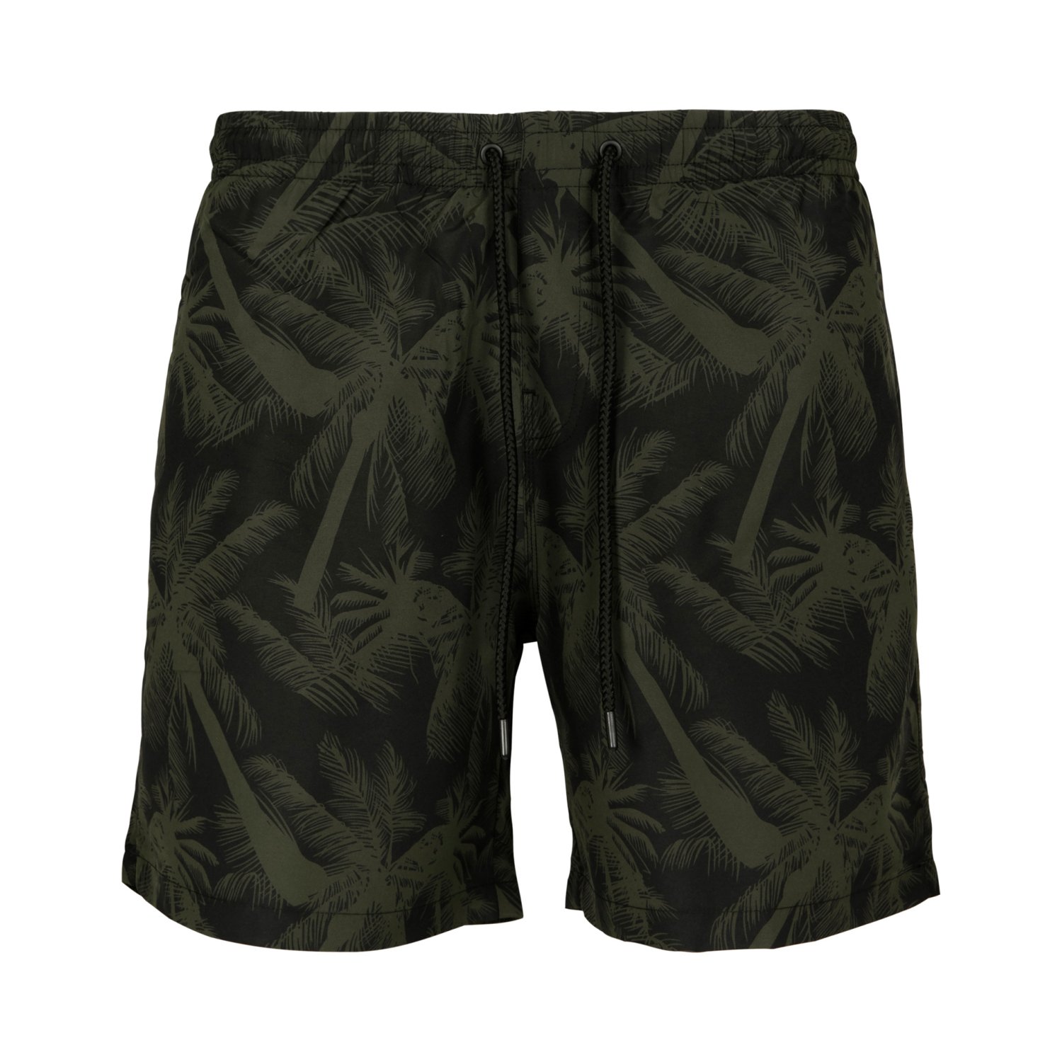 Urban Classics - PATTERN Short de bain palm / olive