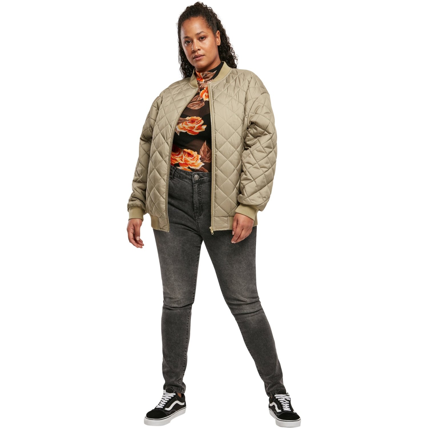Urban Classics Femme - Oversized Quilted BLOUSON