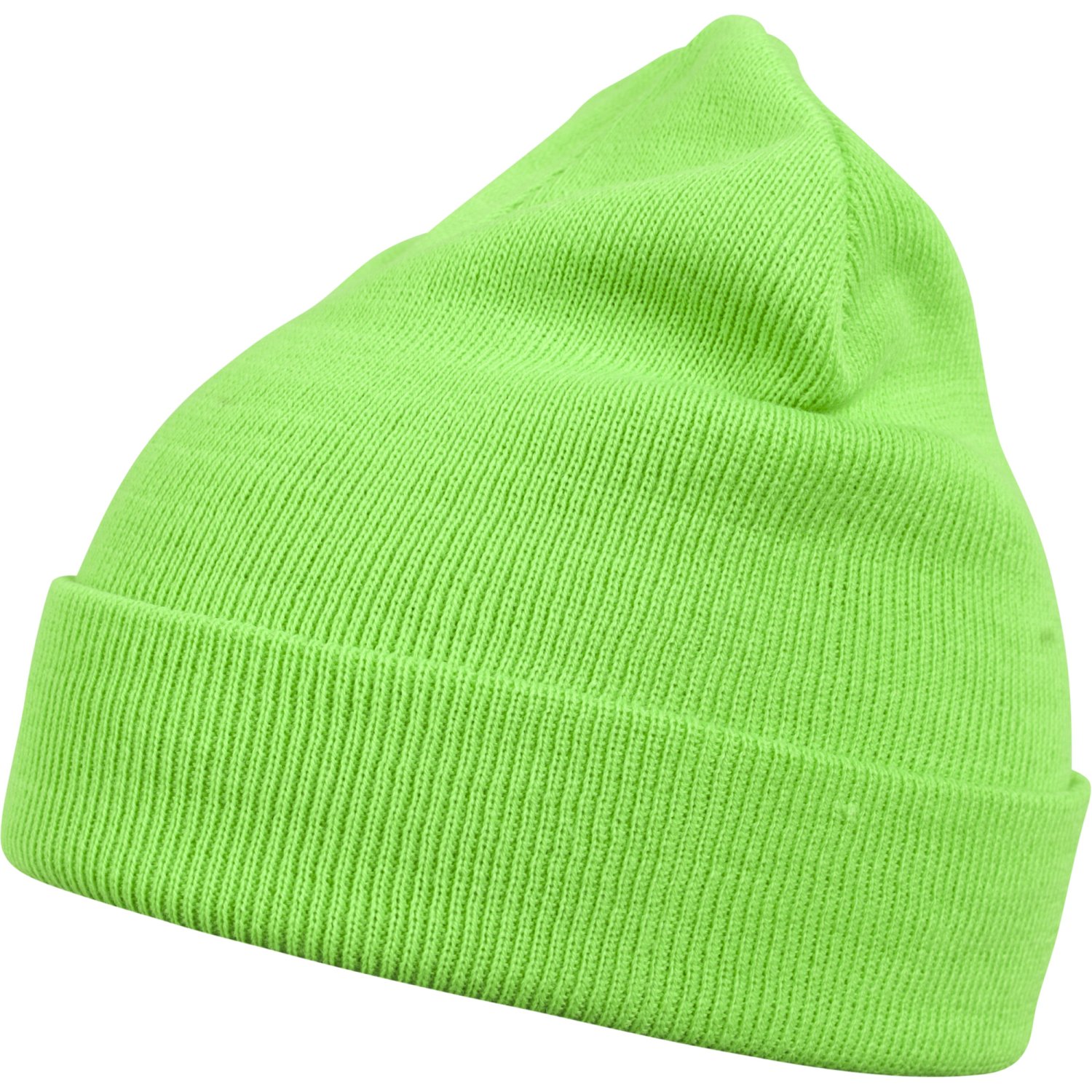 Urban Classics Winter Beanie - BASIC FLAP lime green