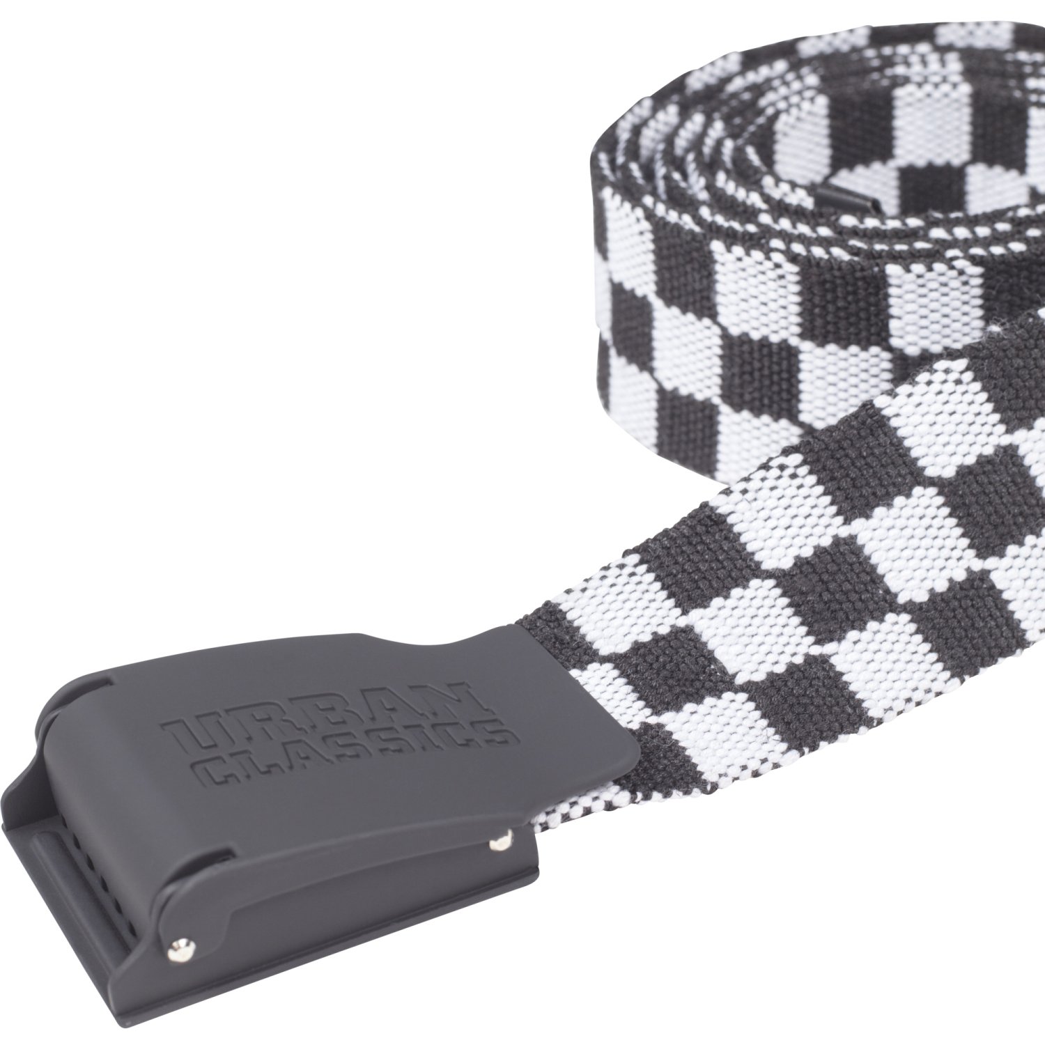 Urban Classics - CANVAS Checkerboard Ceinture noir