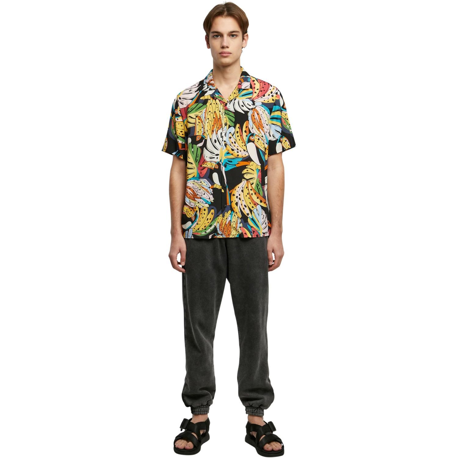Urban Classics - Viscose Resort Shirt Hemd toucans