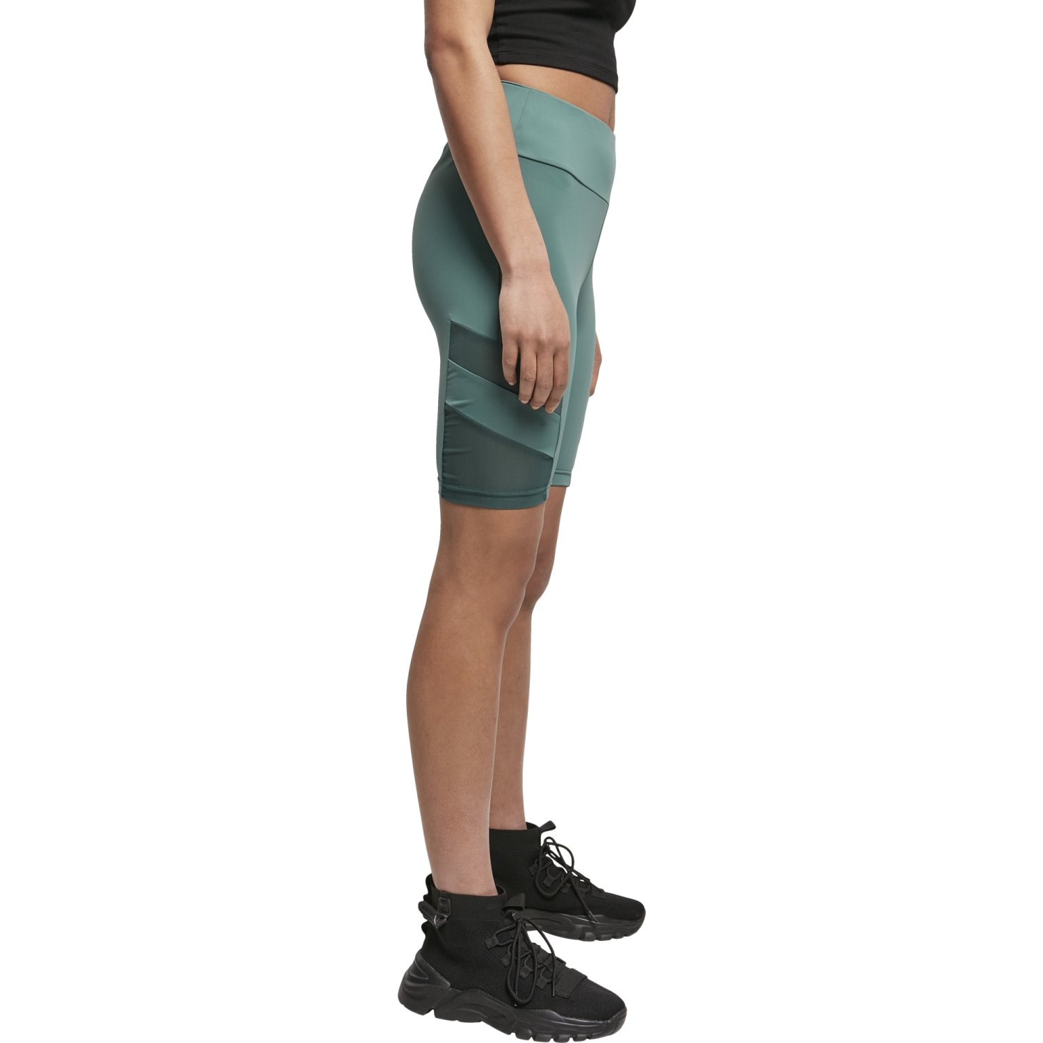 Urban Classics Ladies - CYCLE Tech Mesh Shorts leaf