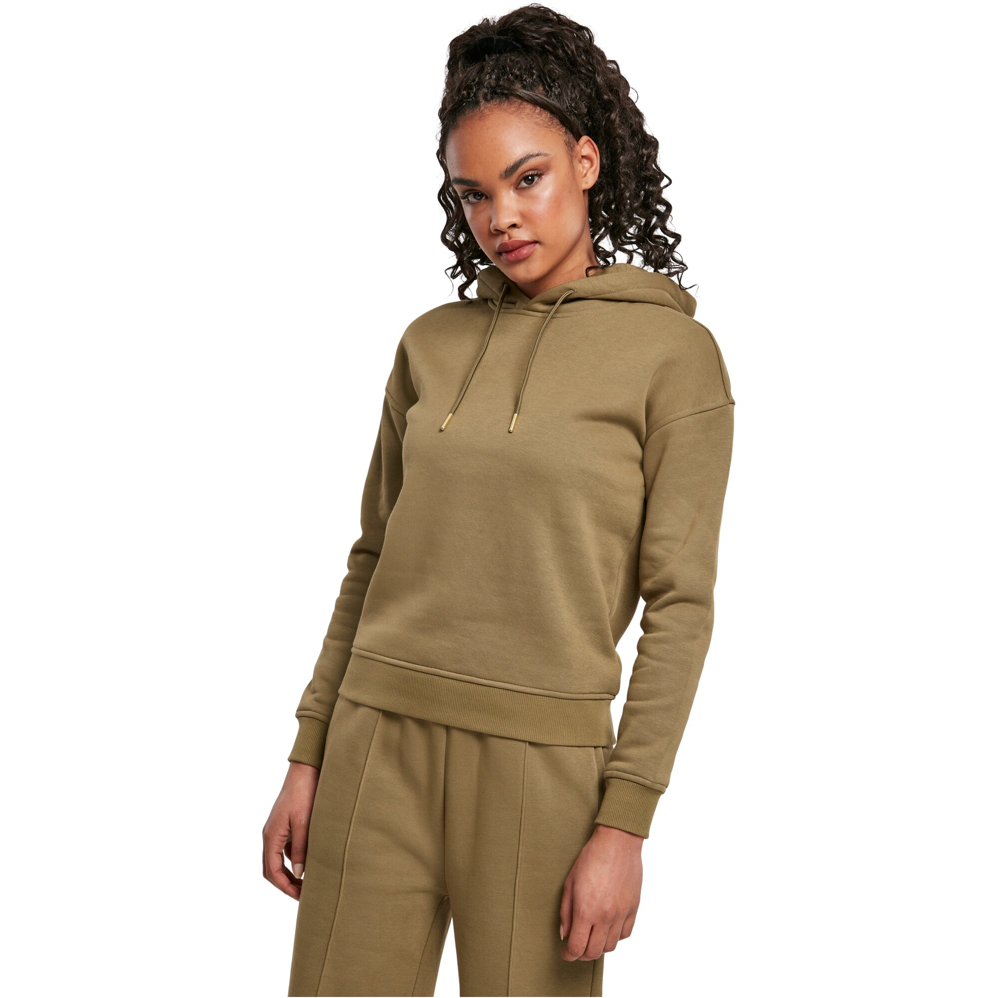 Urban Classics Ladies - BASIC Fleece Sweatshirt Hoody