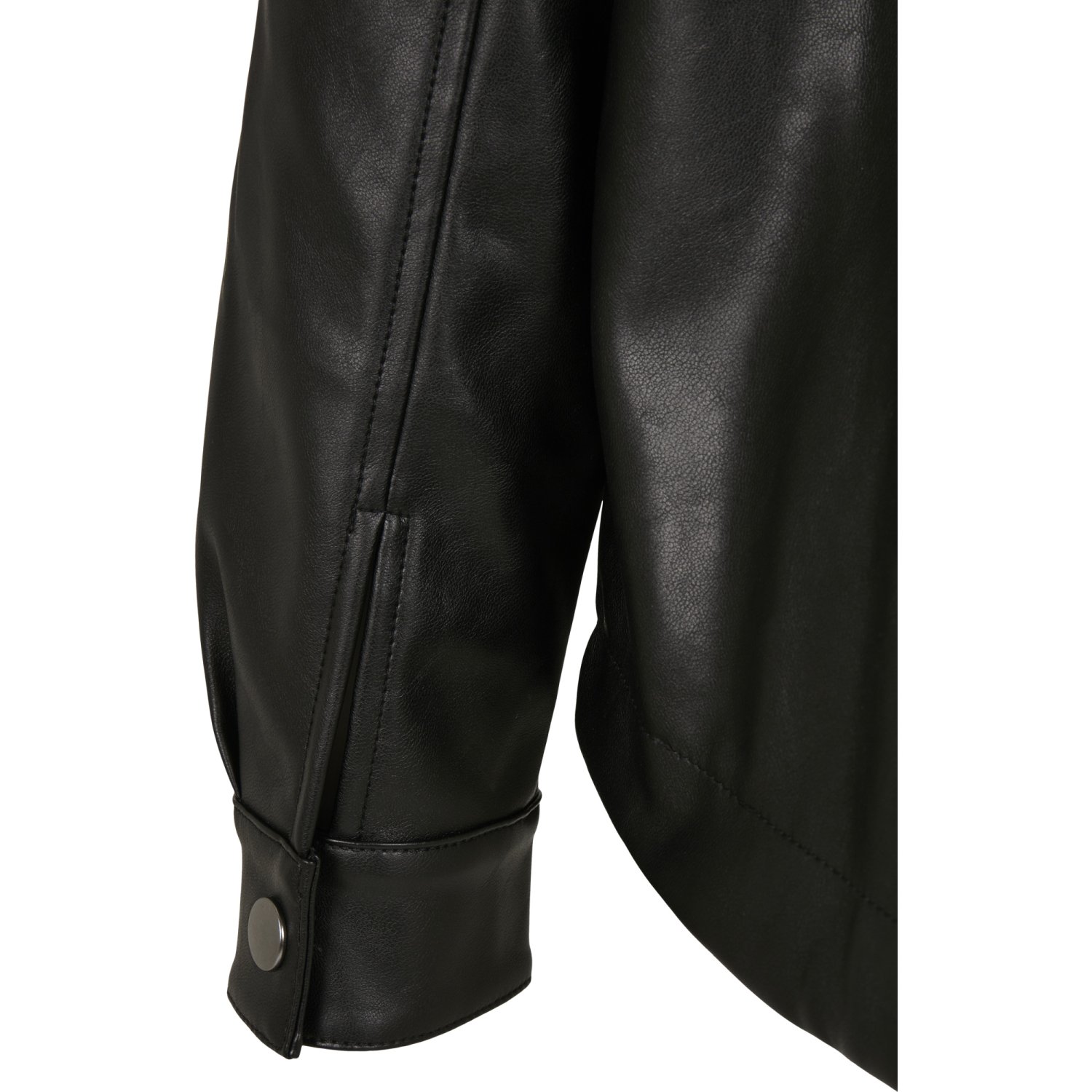 Urban Classics Femme - Veste surchemise en similicuir