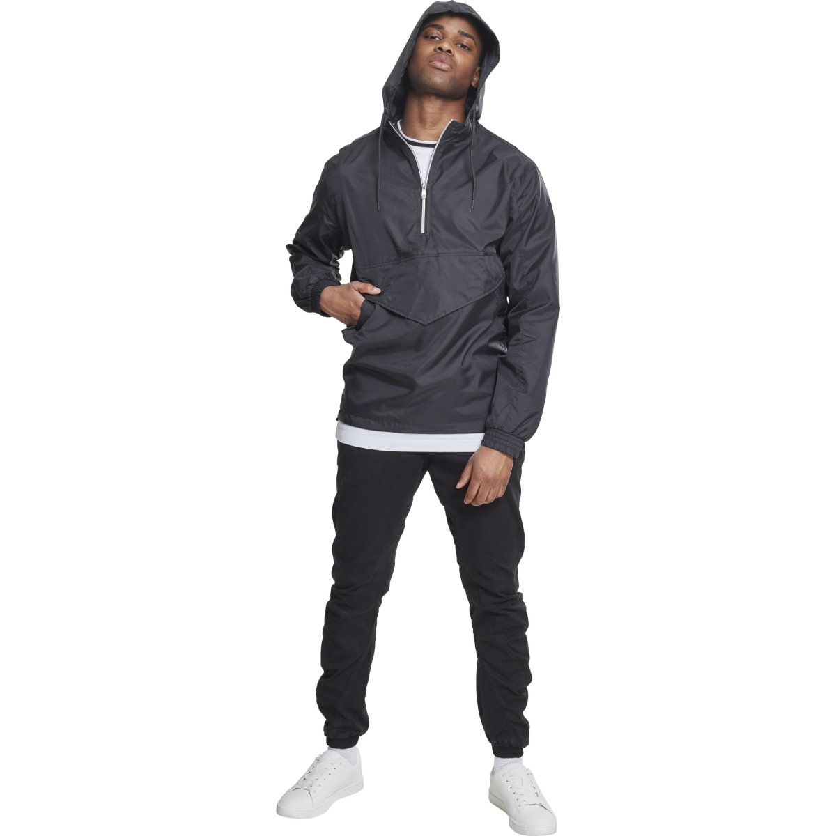Urban Classics - PULL OVER Windbreaker black