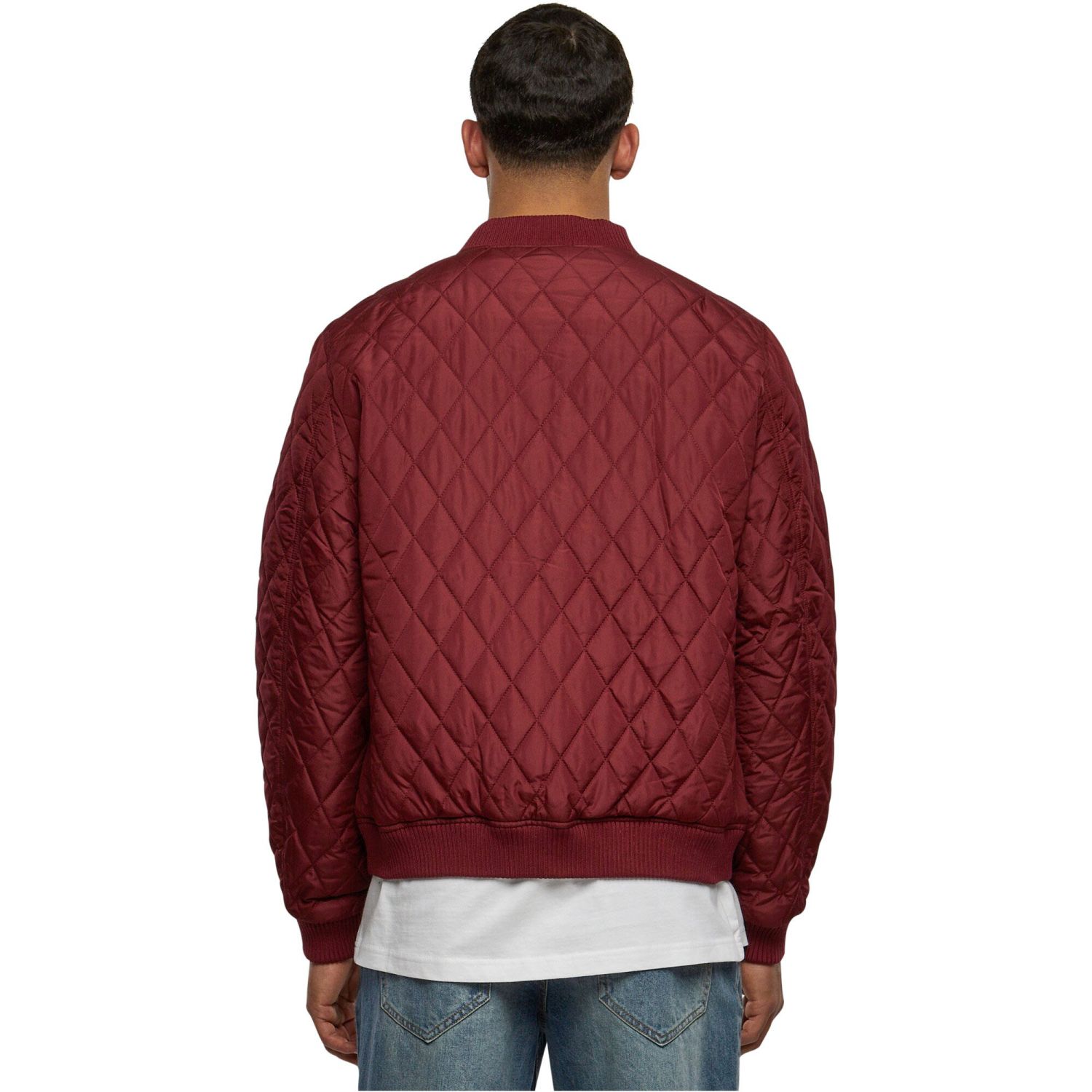 Urban Classics - DIAMOND Quilt Nylon Jacket burgundy