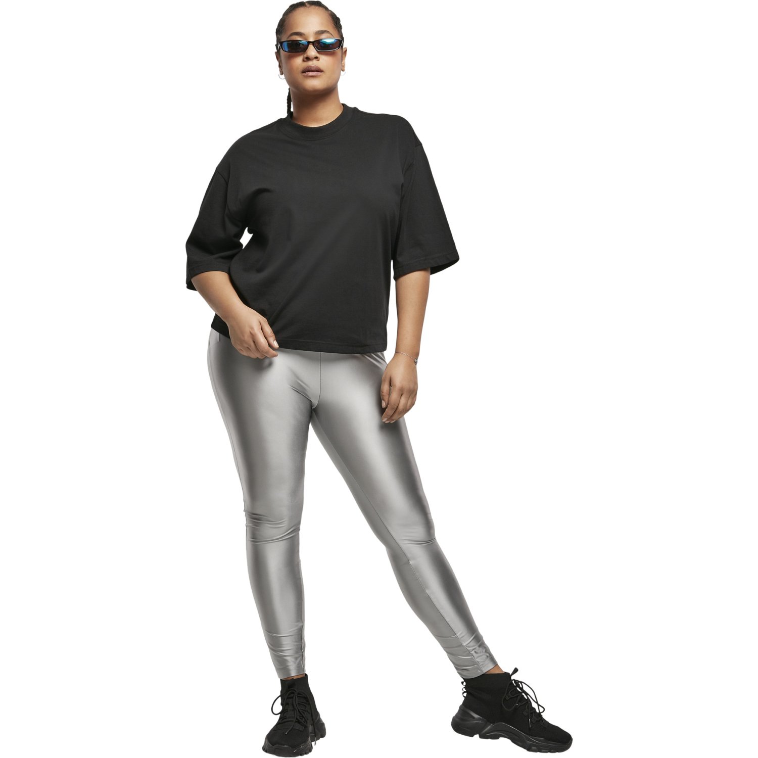Urban Classics Ladies - High Waist Shiny Metalic Leggings