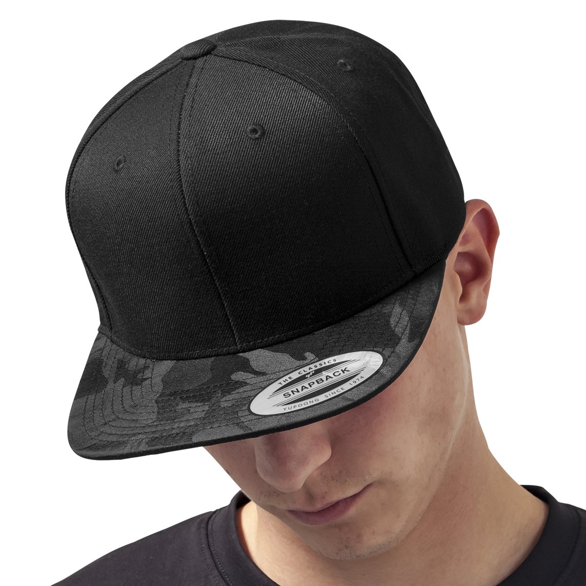 Flexfit CAMO VISOR Snapback Cap - noir