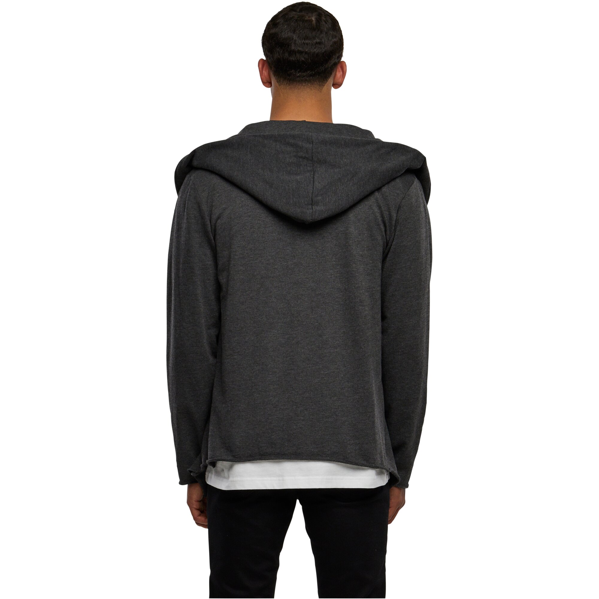 Urban Classics - OPEN EDGE LONG Cardigan charcoal