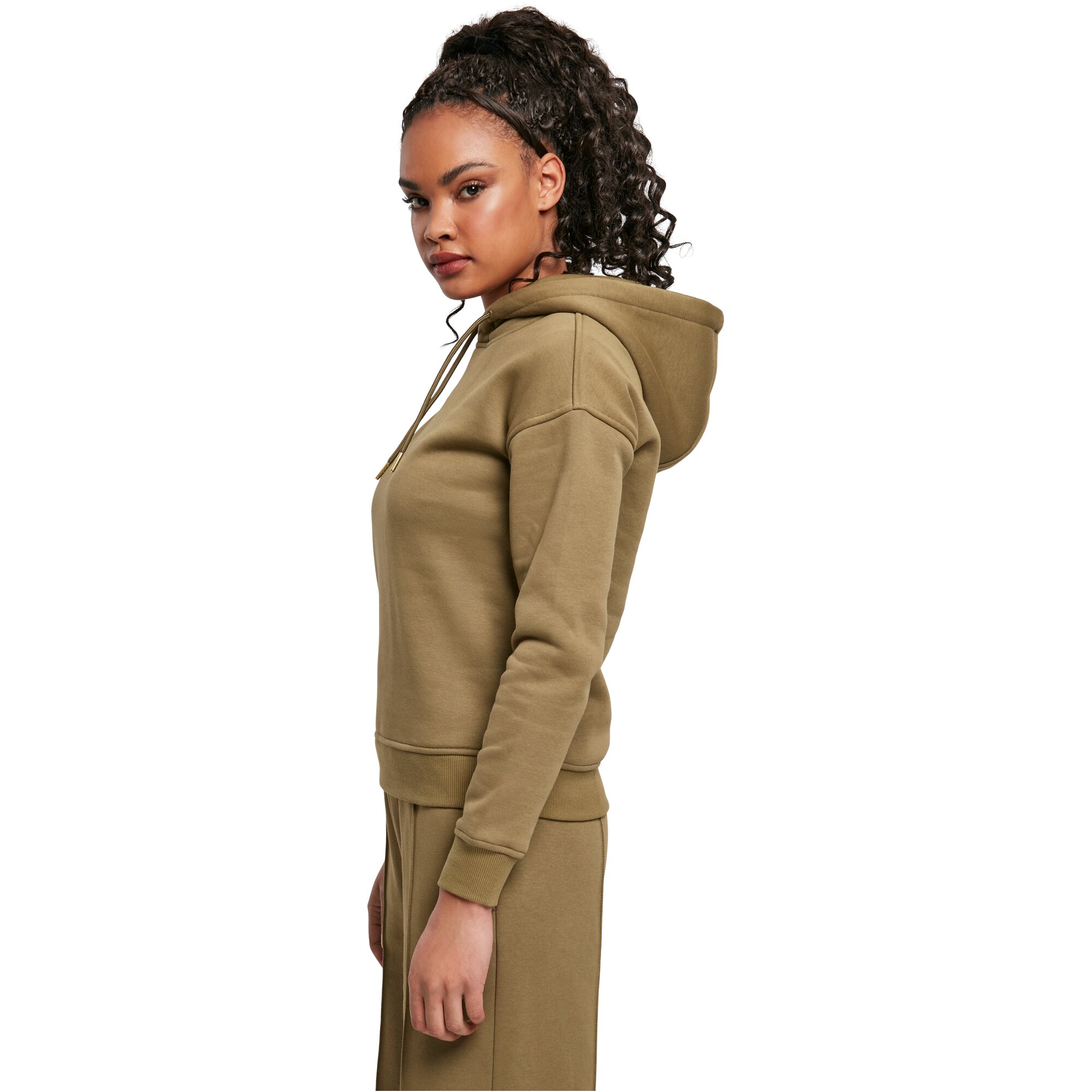 Urban Classics Ladies - BASIC Fleece Sweatshirt Hoody