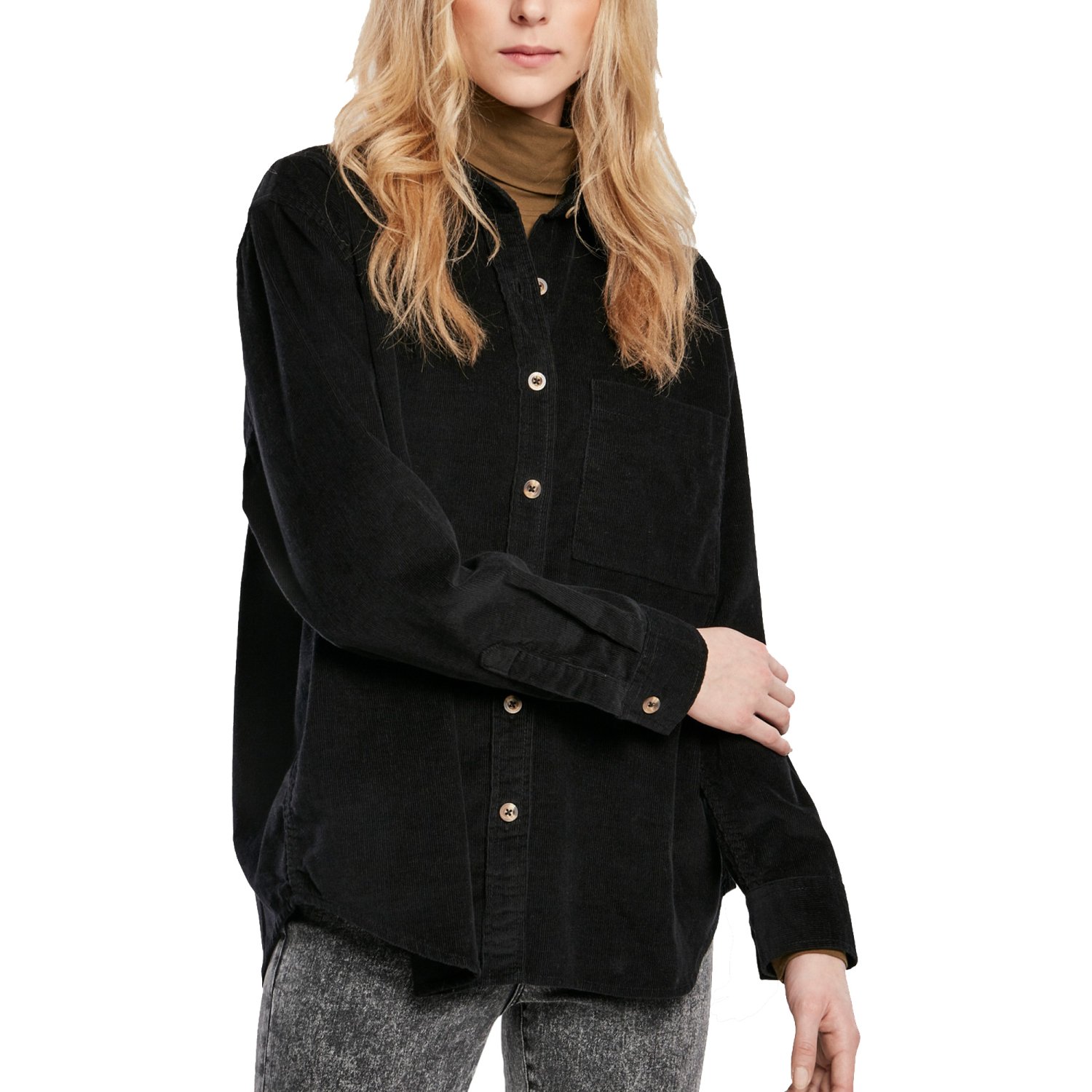 Urban Classics Femme - Corduroy Oversized Shirt