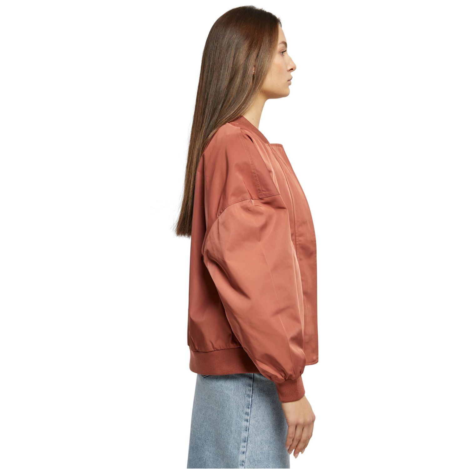 Urban Classics Ladies - Oversized Light Bomber Jacket terra