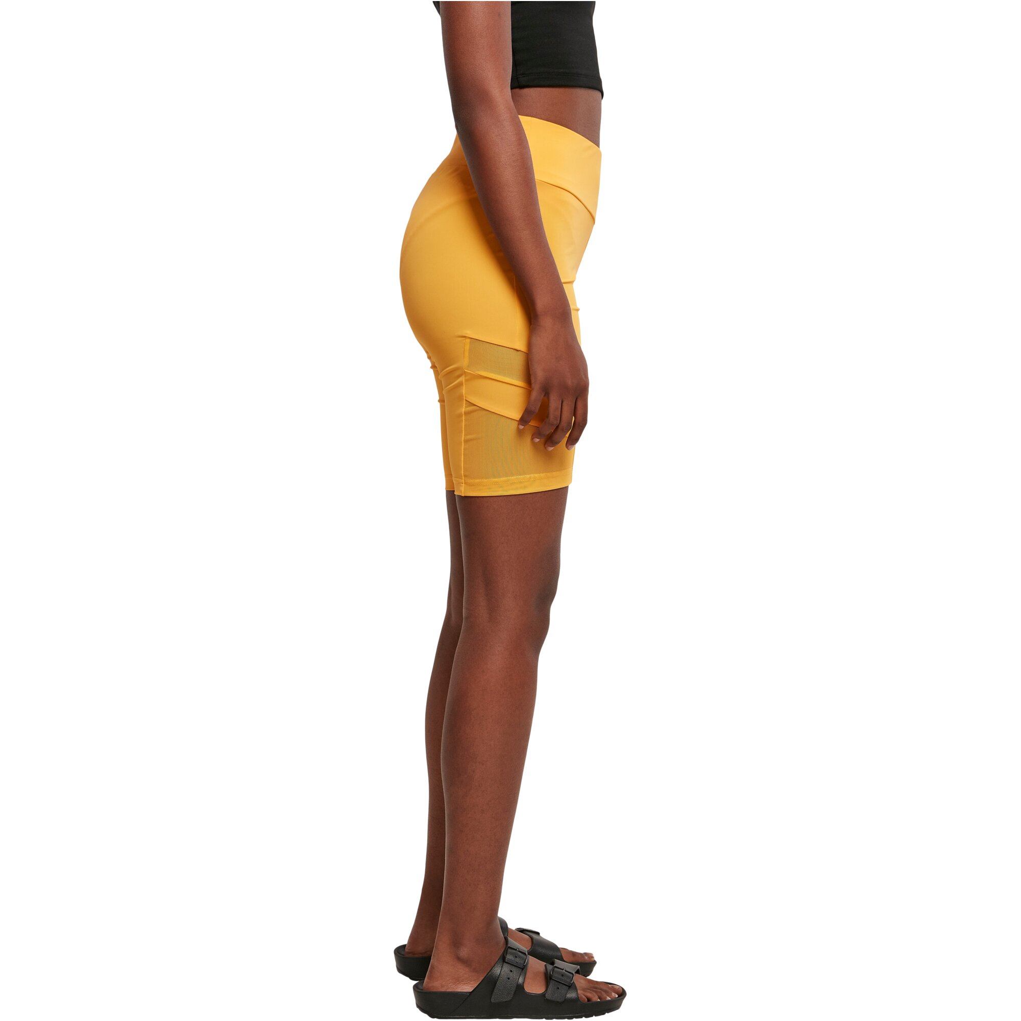 Urban Classics Ladies - CYCLE Tech Mesh Shorts mango