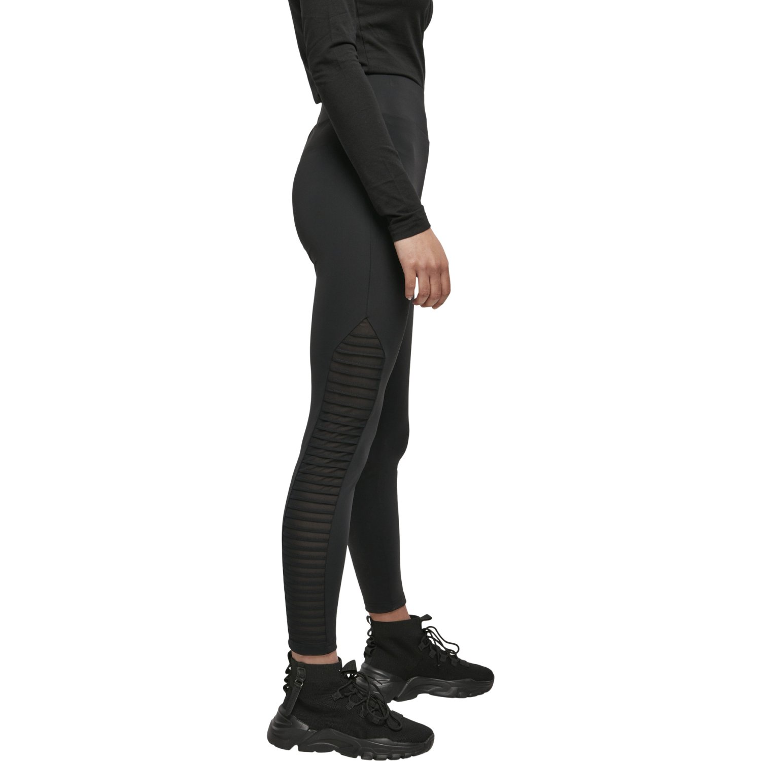 Urban Classics Ladies - Highwaist Biker TECH MESH Leggings