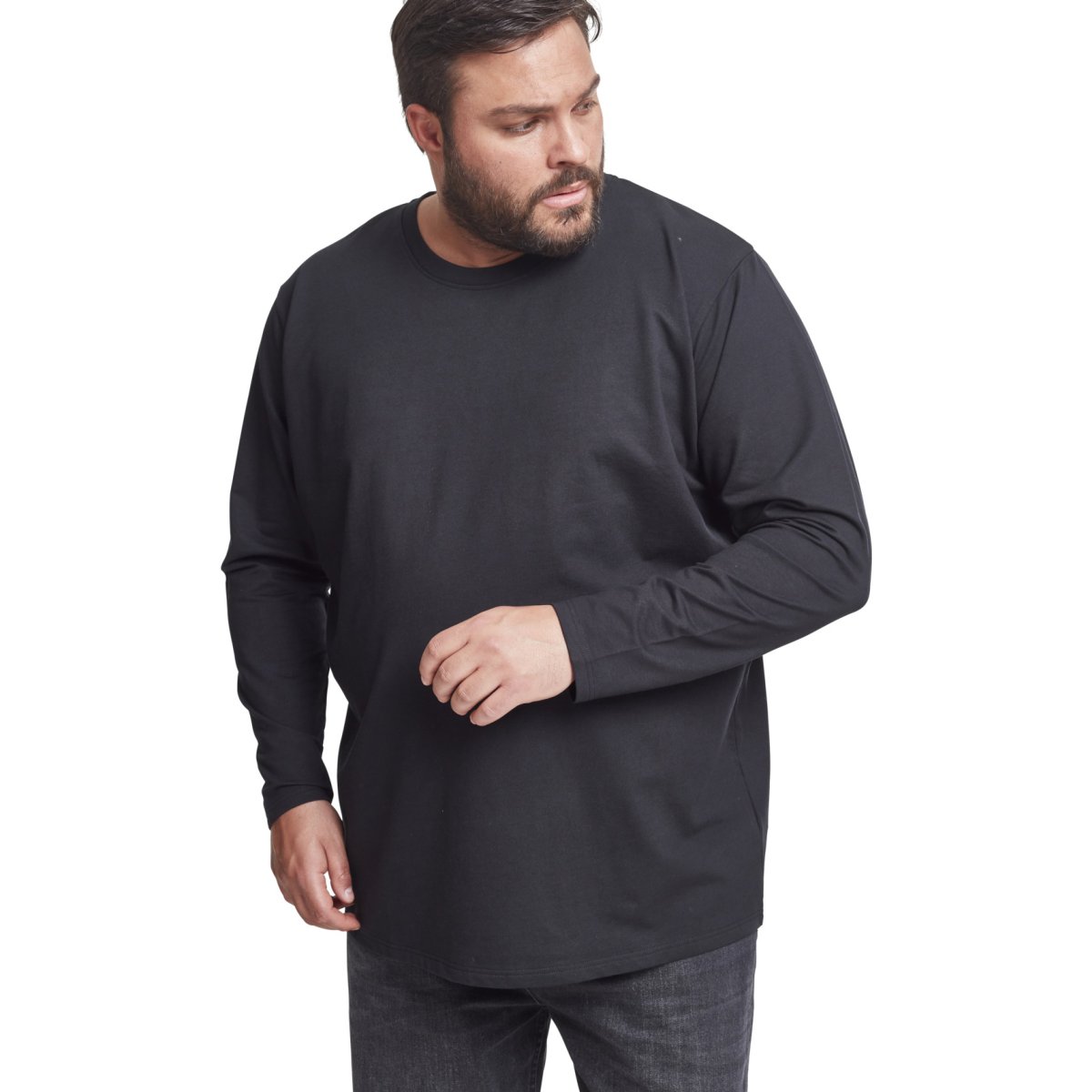 Urban Classics - Stretch Terry Longsleeve black