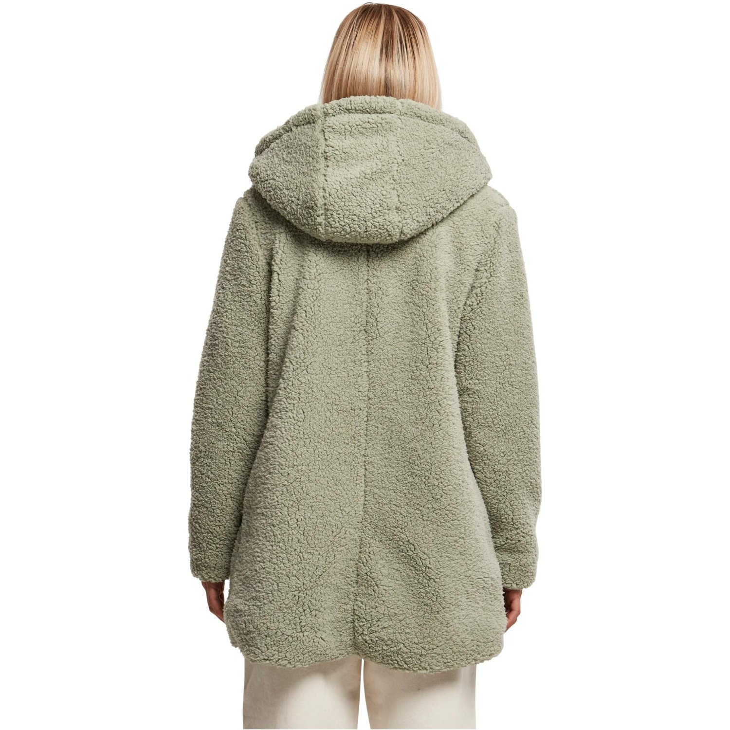 Urban Classics Ladies - SHERPA Long Winter Jacket salvia