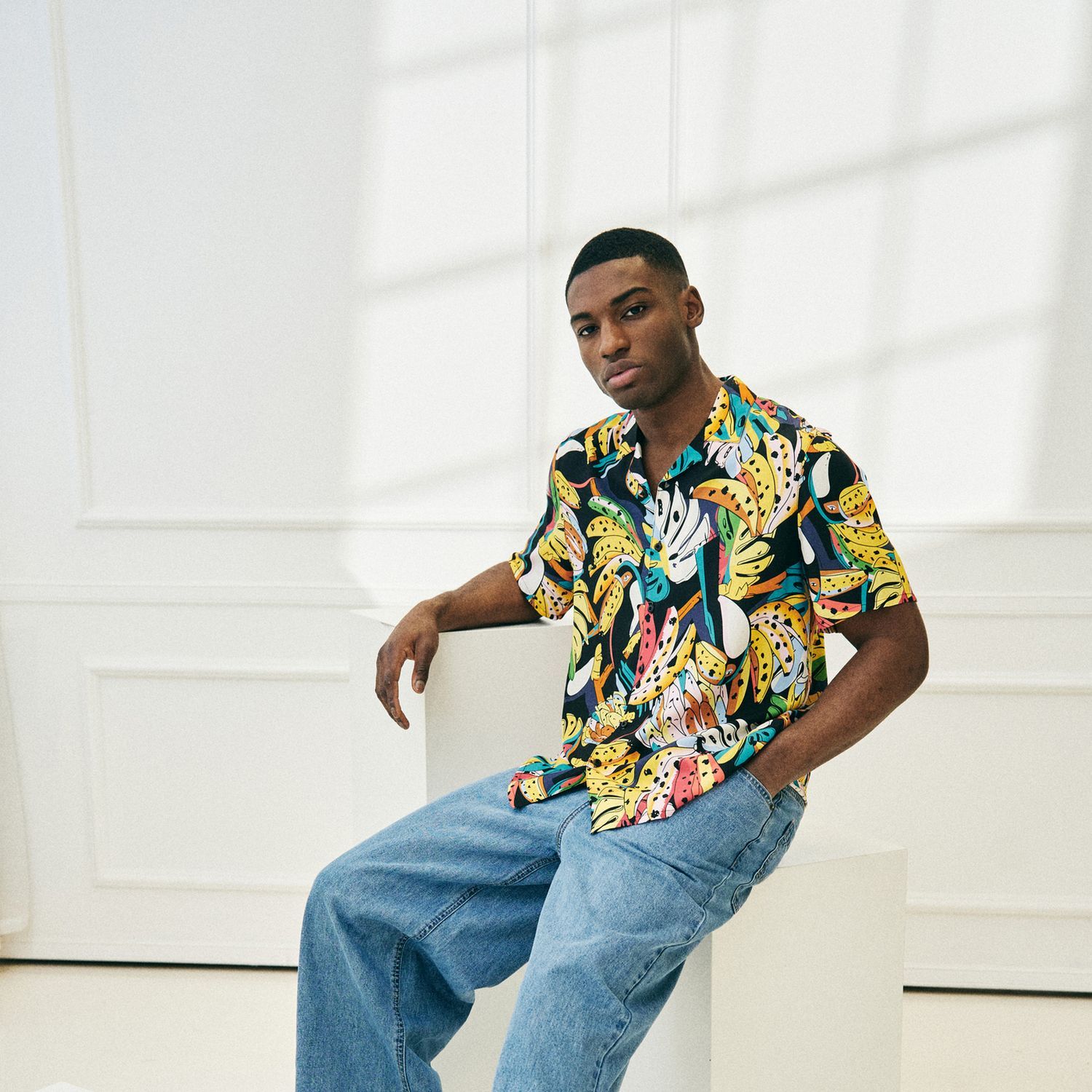 Urban Classics - Viscose Resort Shirt Hemd toucans