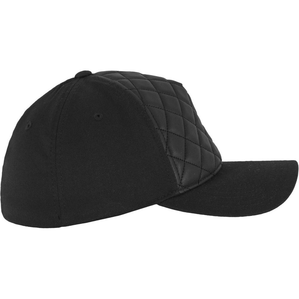 Flexfit Diamond Quilted Stretchable Cap - noir
