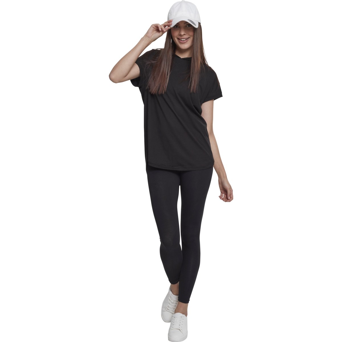Urban Classics Ladies - Sleeveless Jersey Hoody noir