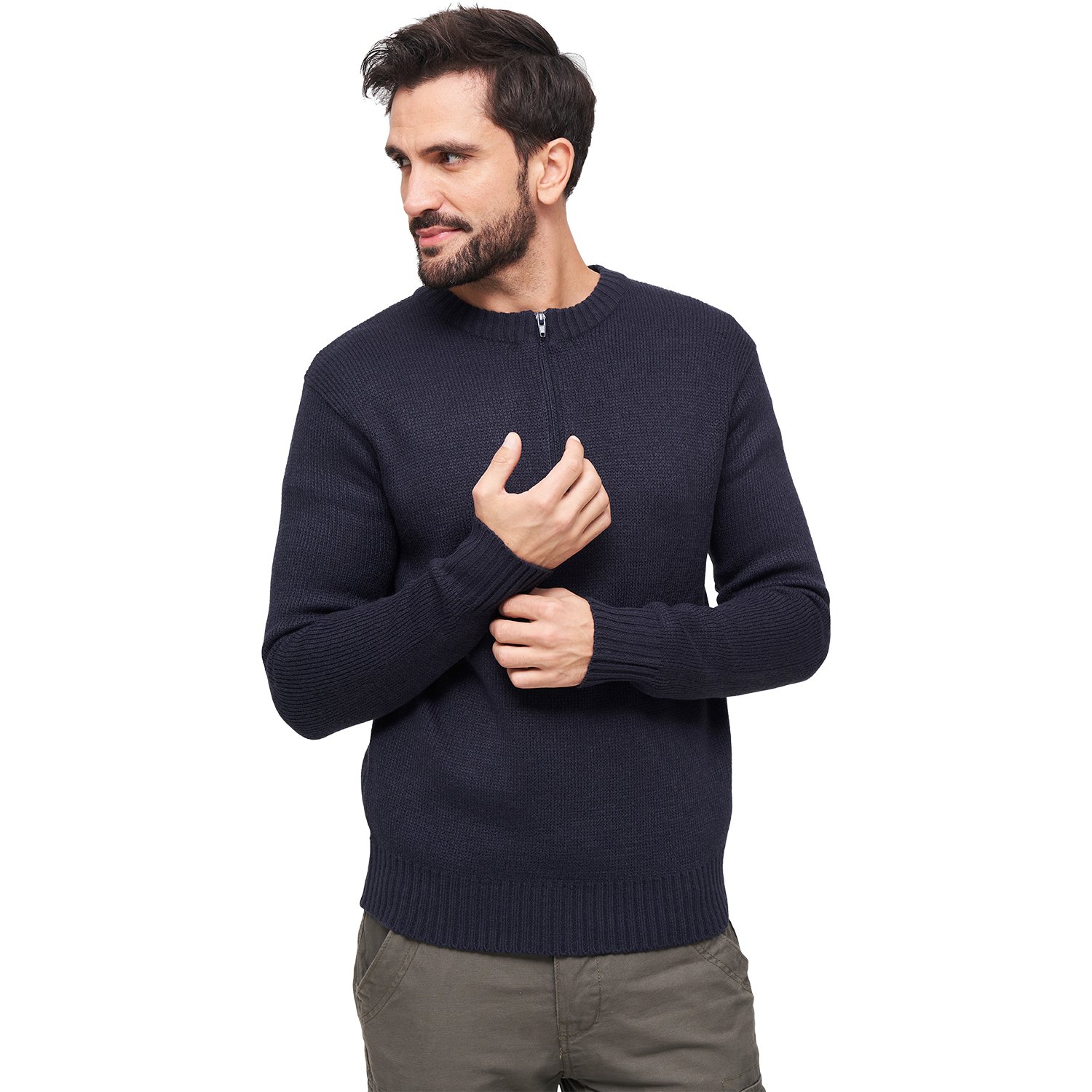 Brandit MILITARY Army Crewneck Pullover Sweater navy