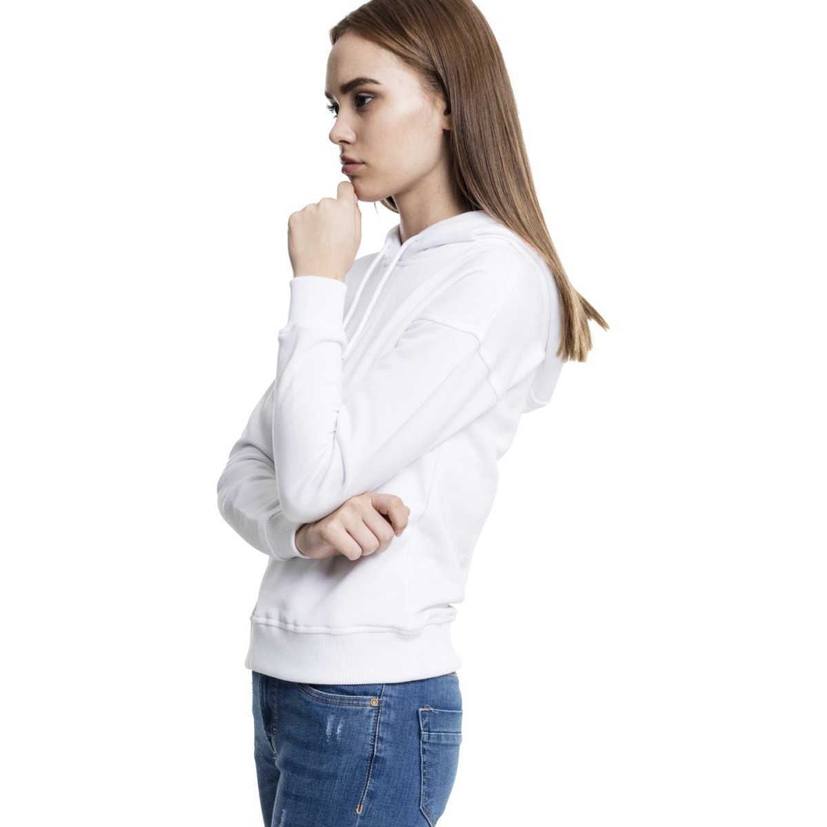 Urban Classics Ladies - BASIC Fleece Sweatshirt Hoody