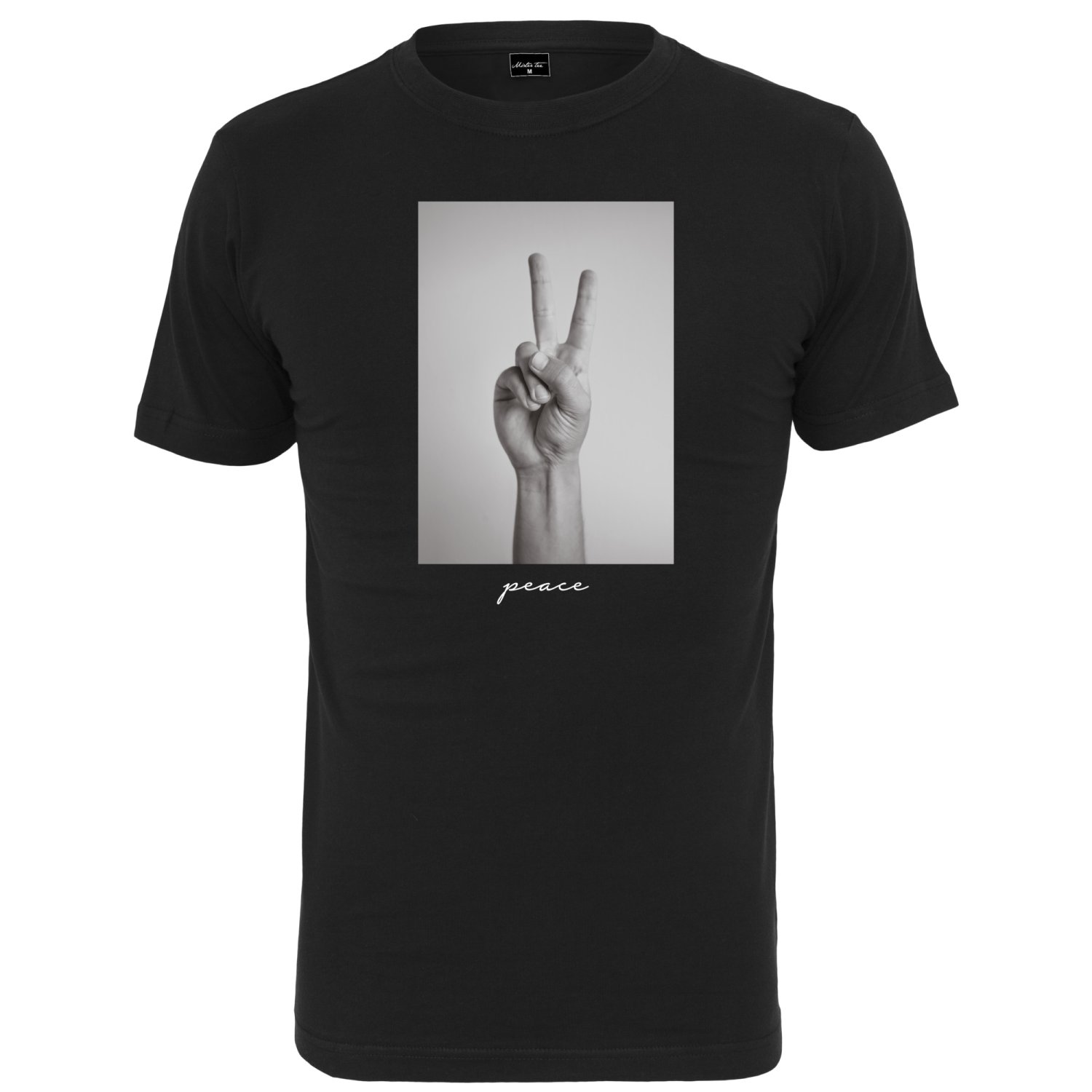 Mister Tee Grafik Shirt - PEACE SIGN schwarz
