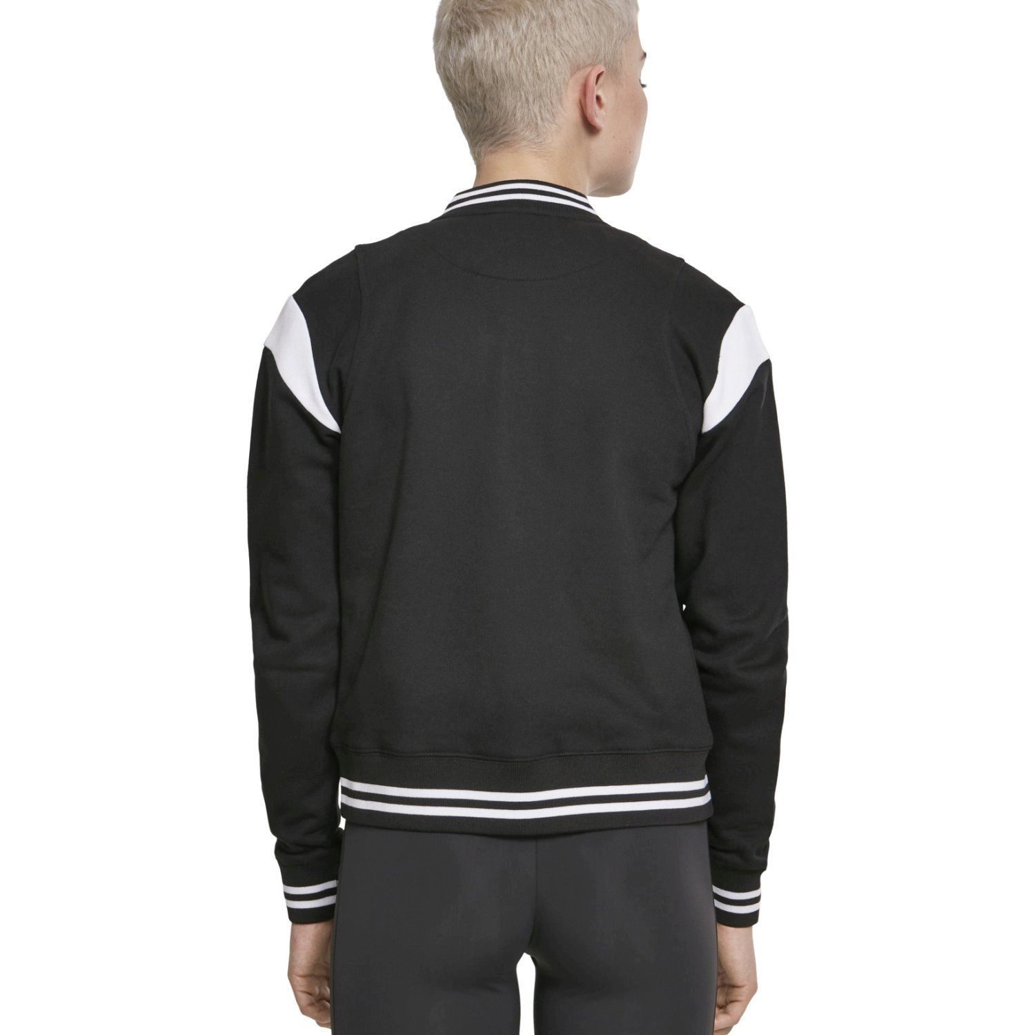 Urban Classics Ladies - INSET College Sweat Jacket black